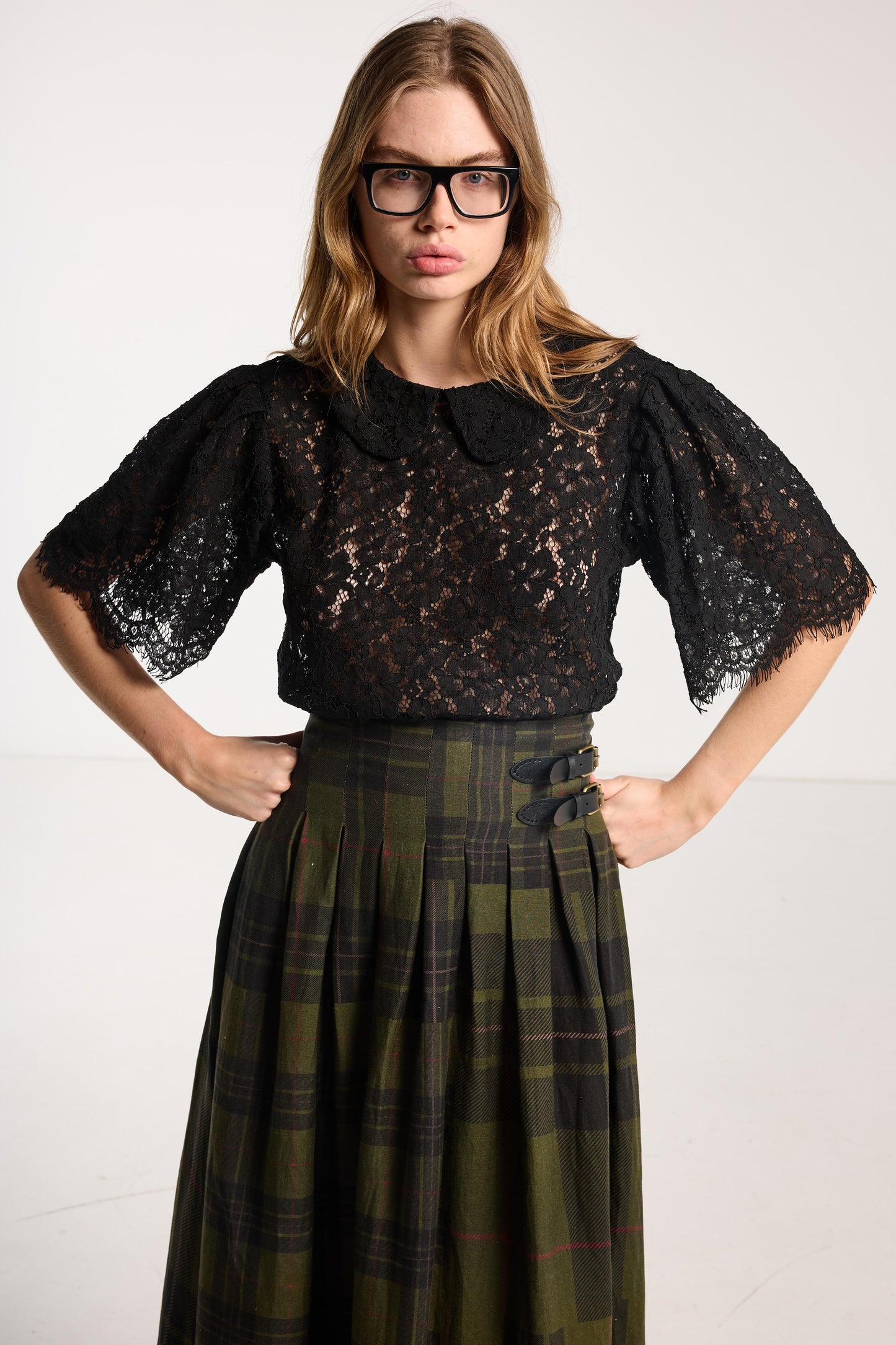 Lace Tee - Black