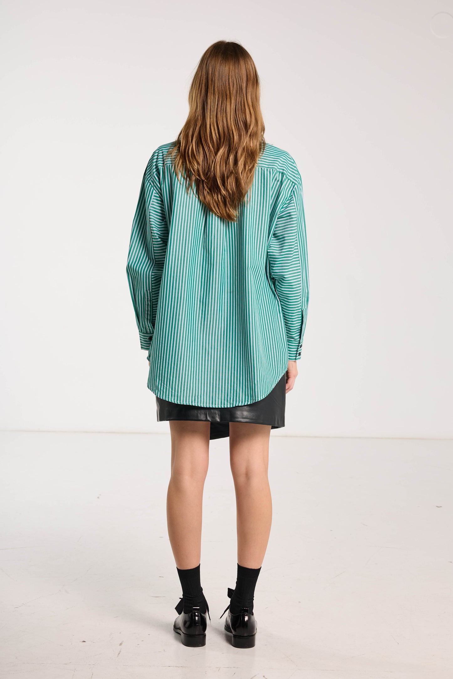 Dear John Shirt - Green Stripe