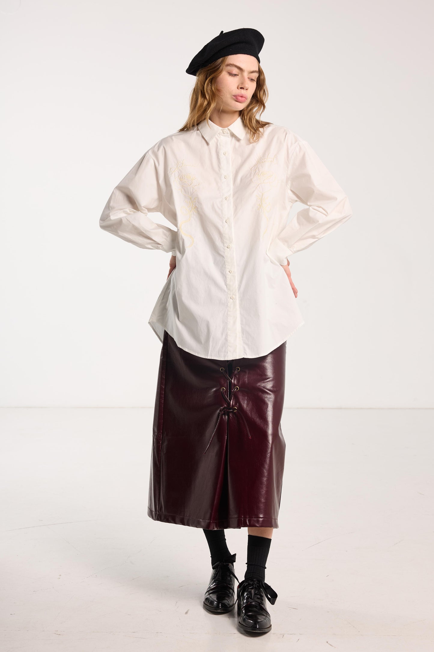 Dear John Shirt - Cream Roses