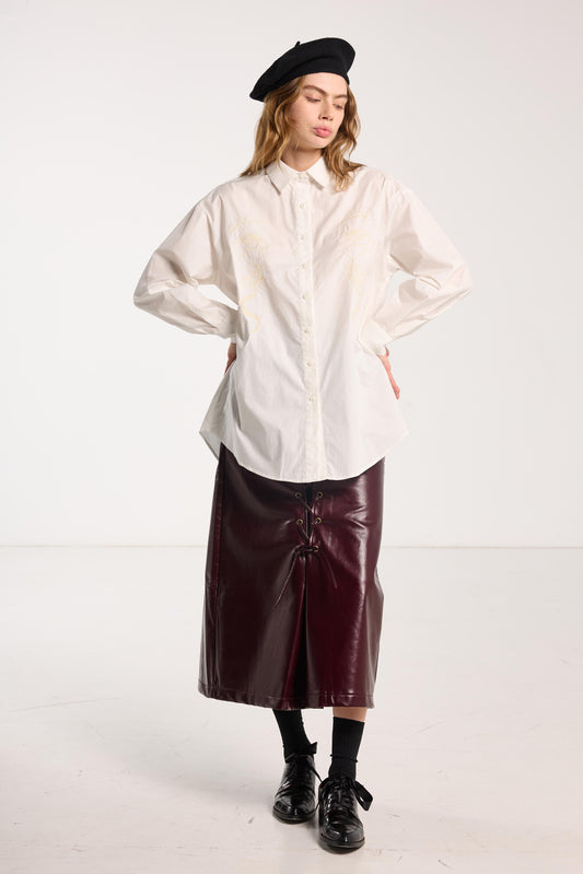 Dear John Shirt - Cream Roses