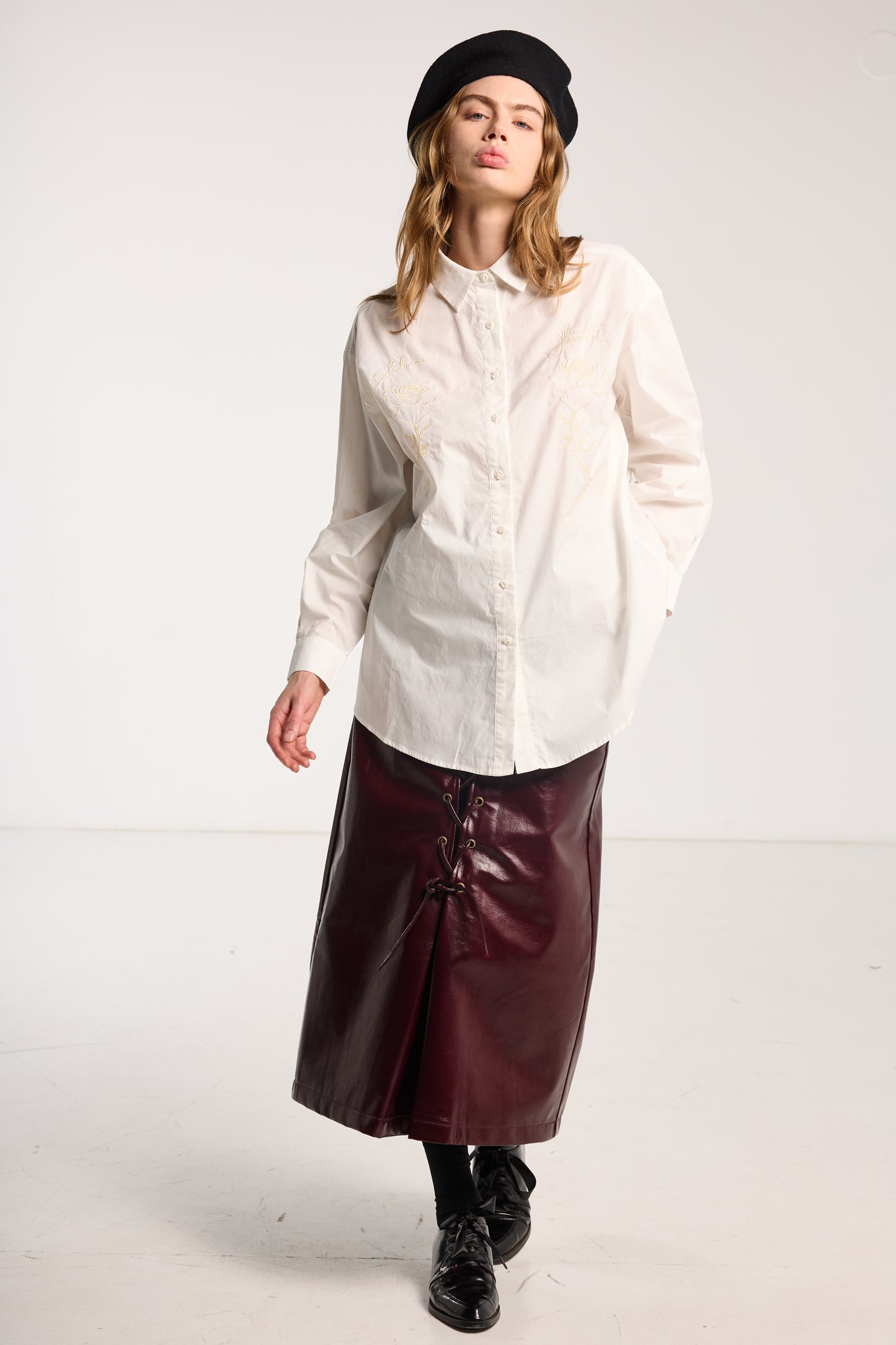 Dear John Shirt - Cream Roses