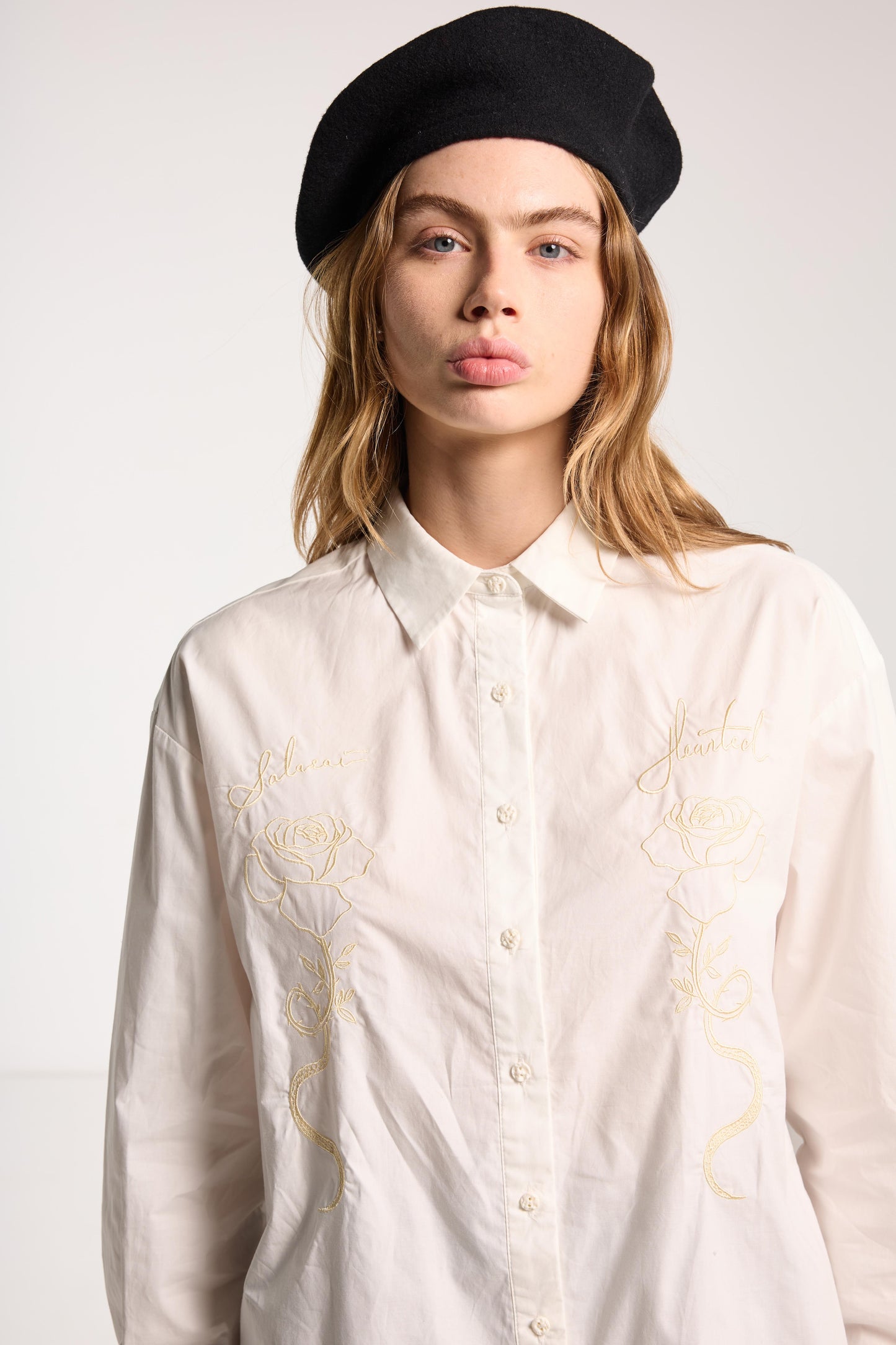 Dear John Shirt - Cream Roses