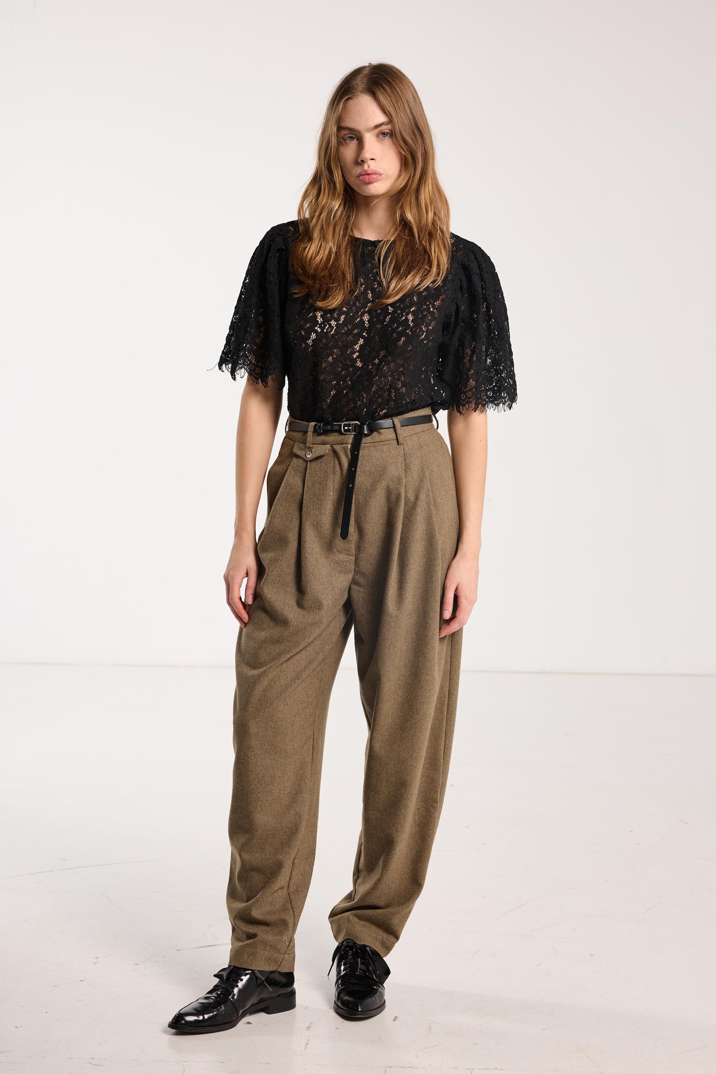 Suitor Pant - Cedar Brown Herringbone