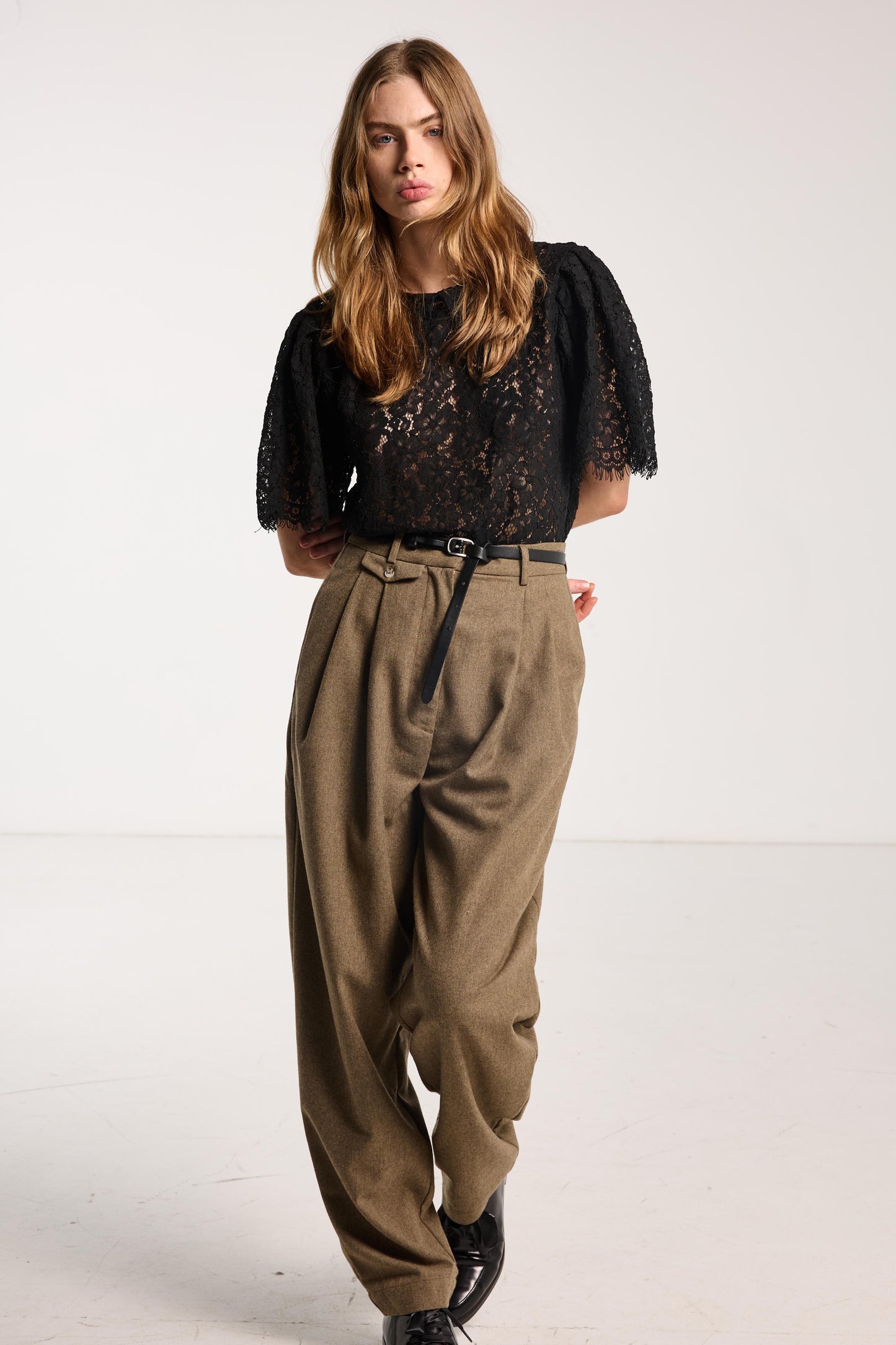 Suitor Pant - Cedar Brown Herringbone