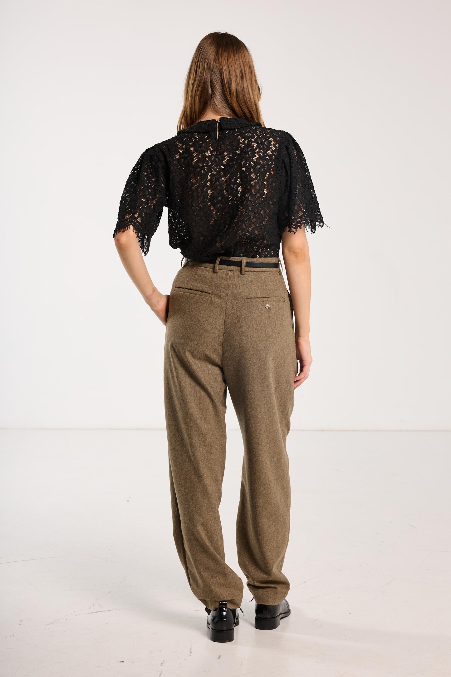 Suitor Pant - Cedar Brown Herringbone