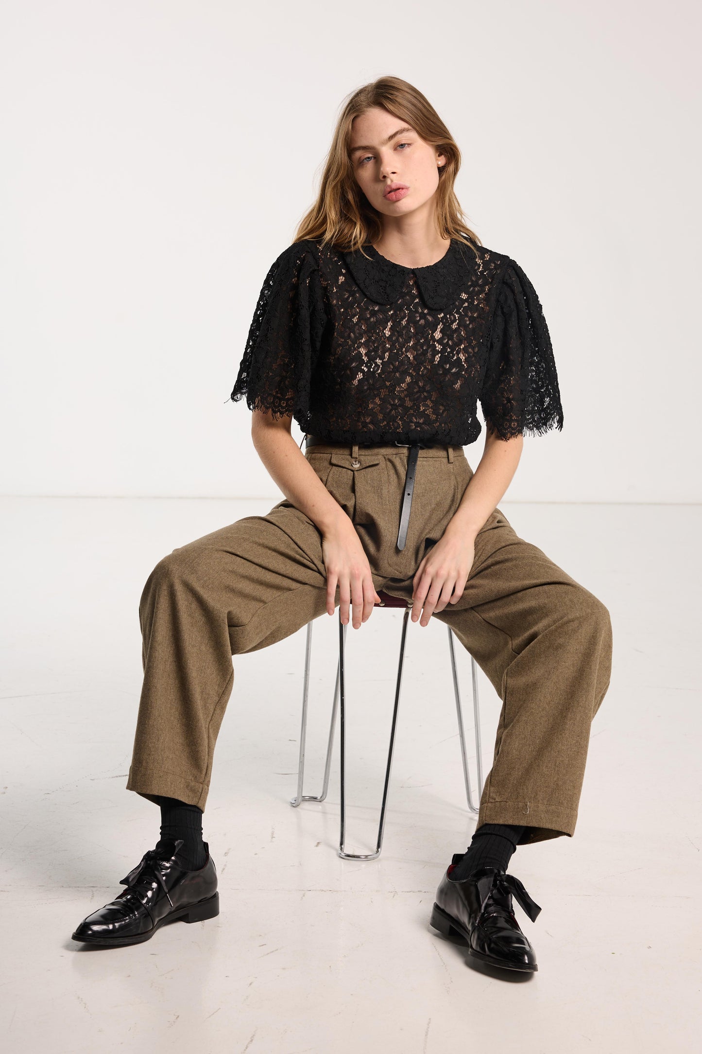 Suitor Pant - Cedar Brown Herringbone