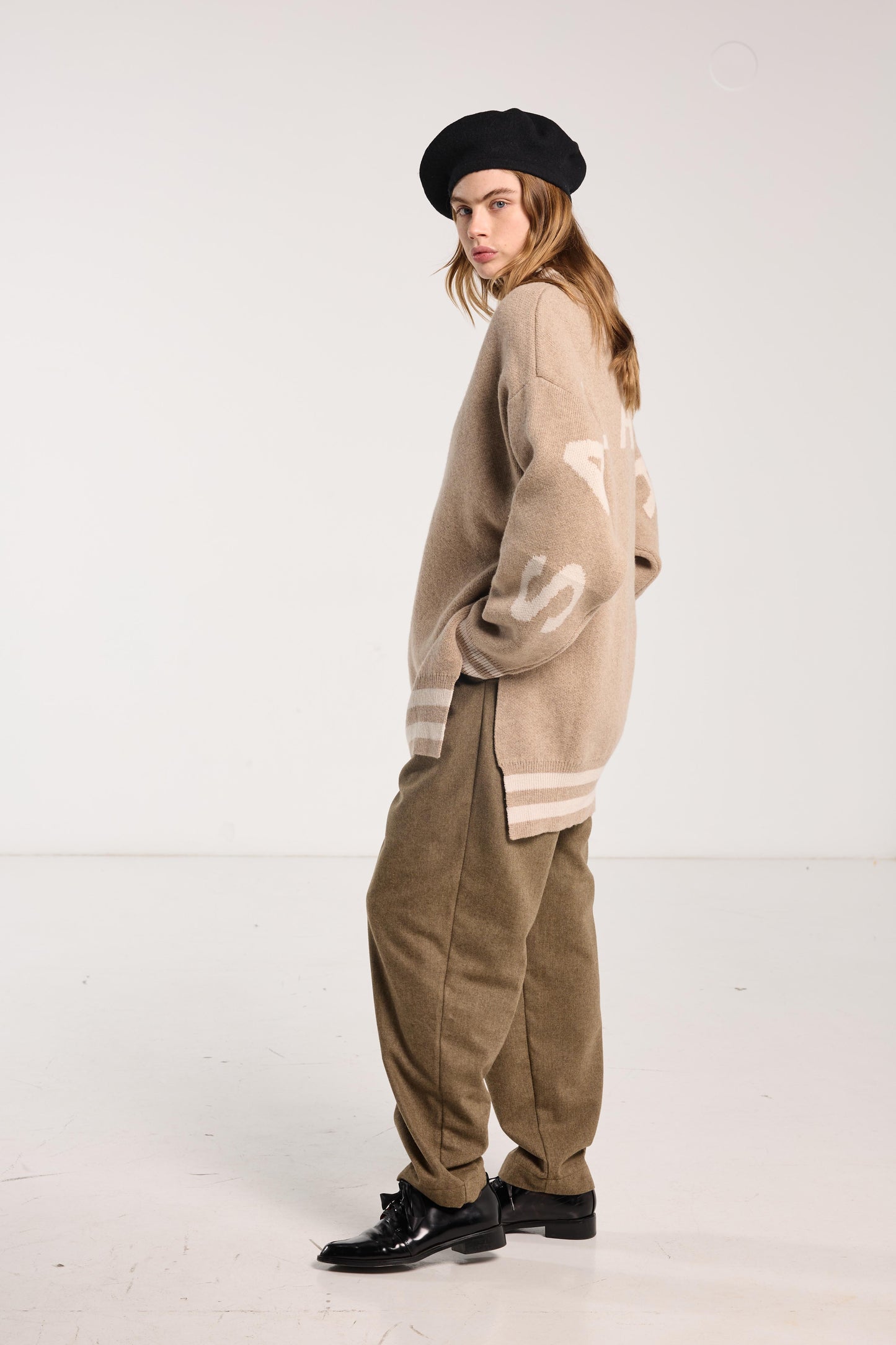 Salasai Creme Jumper - Caramel Merino