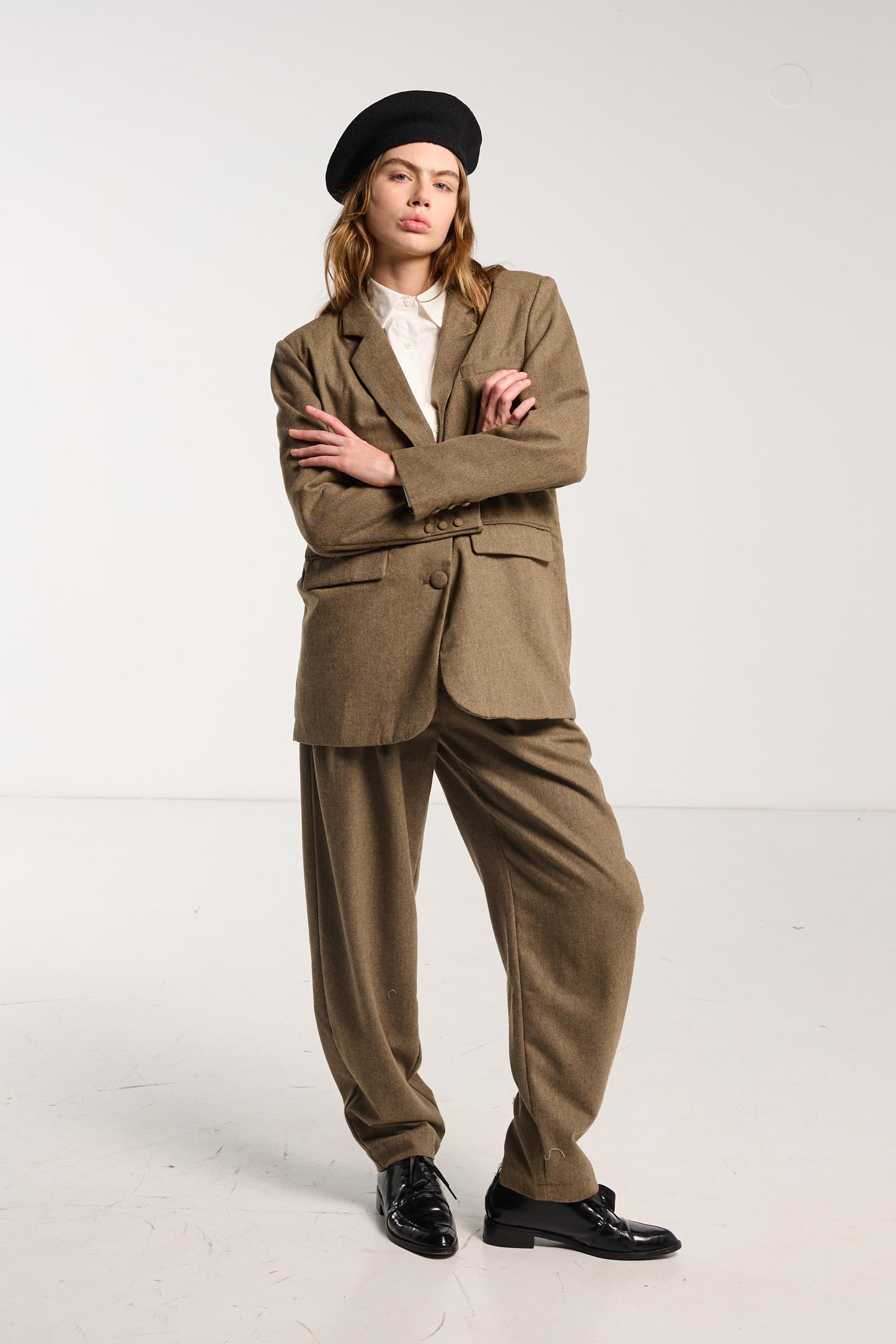 Suitor Blazer - Cedar Brown Herringbone