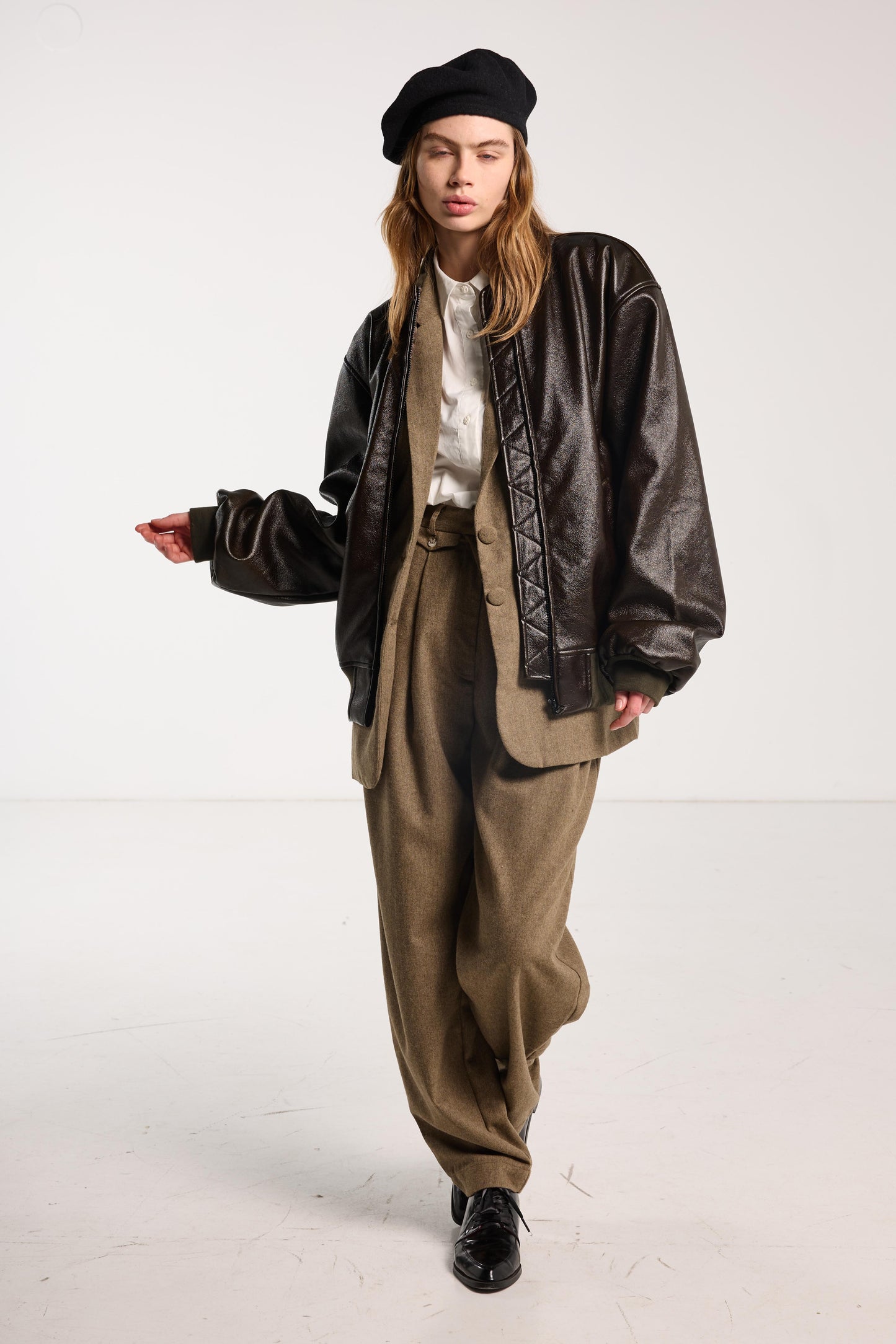 Suitor Blazer - Cedar Brown Herringbone