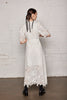 Beau monde dress - mid-length white lace dress
