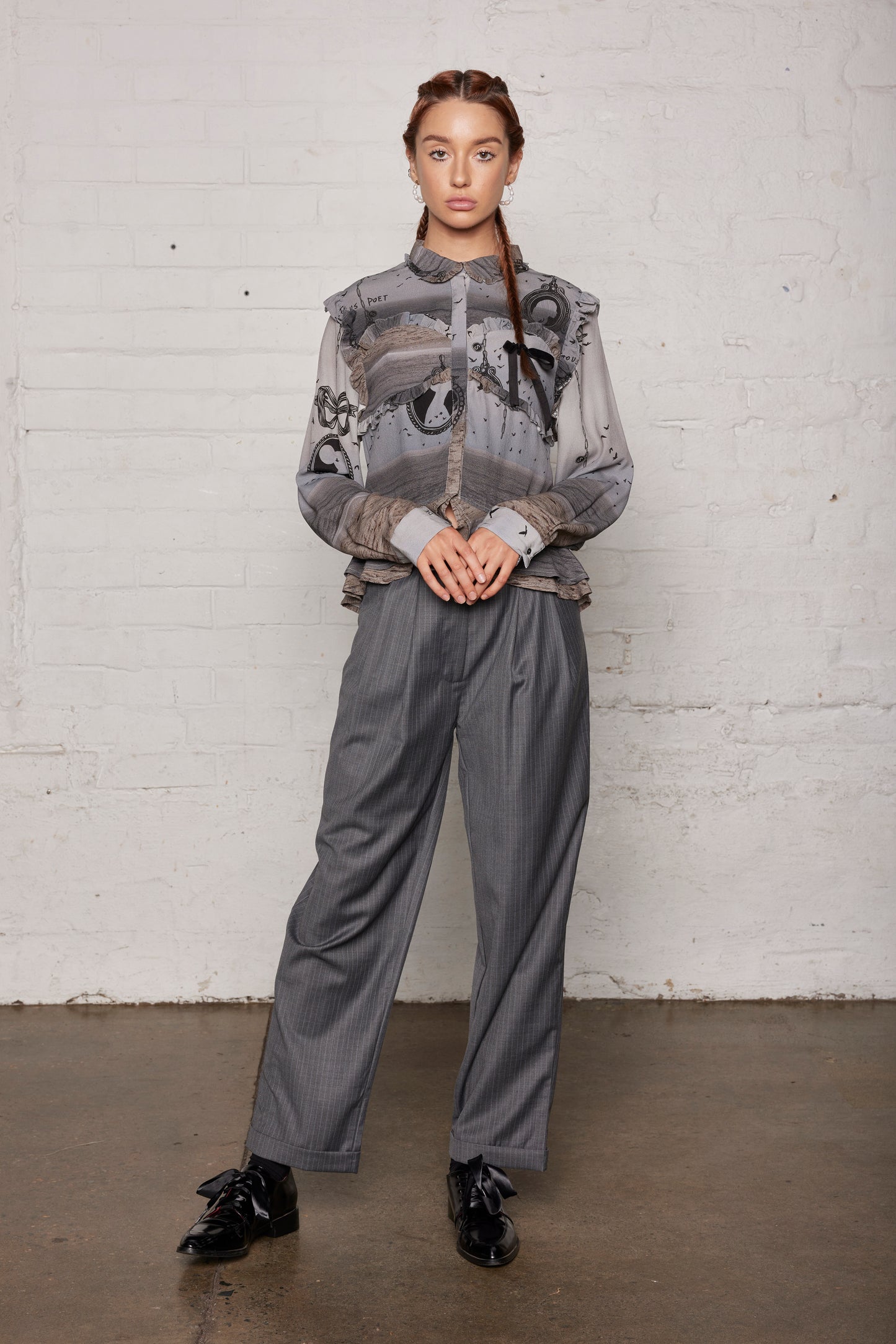 POET BLOUSE - SEA SCAPE