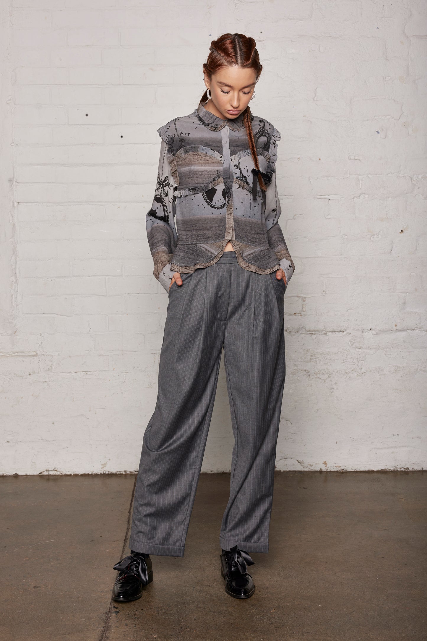 POET BLOUSE - SEA SCAPE