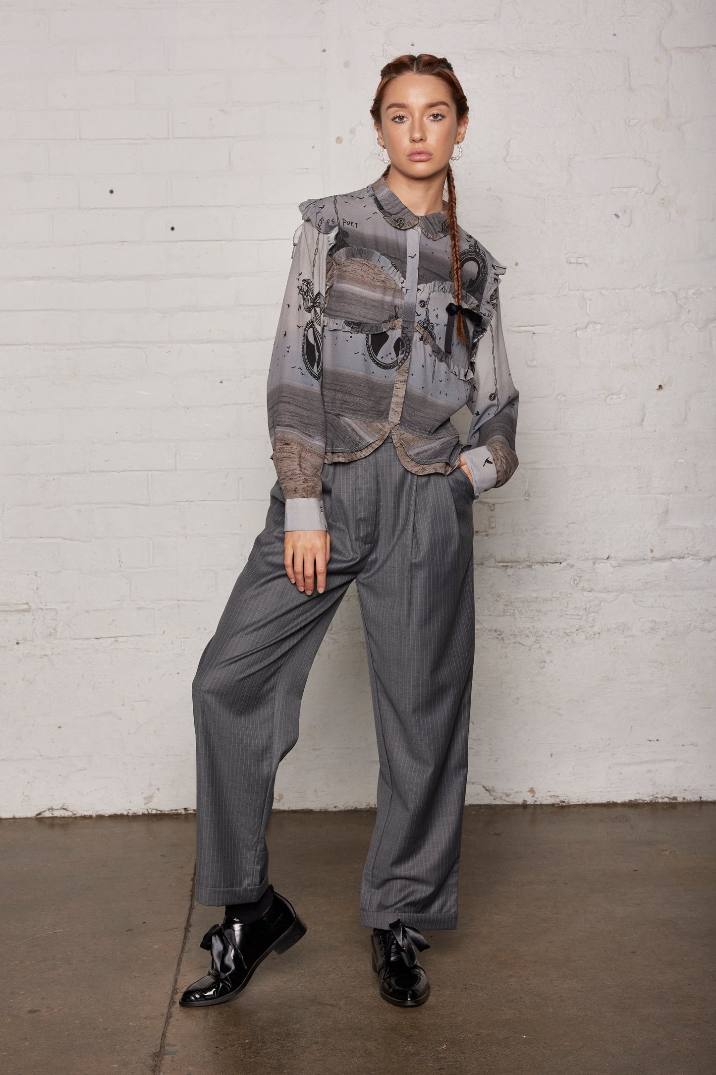 POET BLOUSE - SEA SCAPE