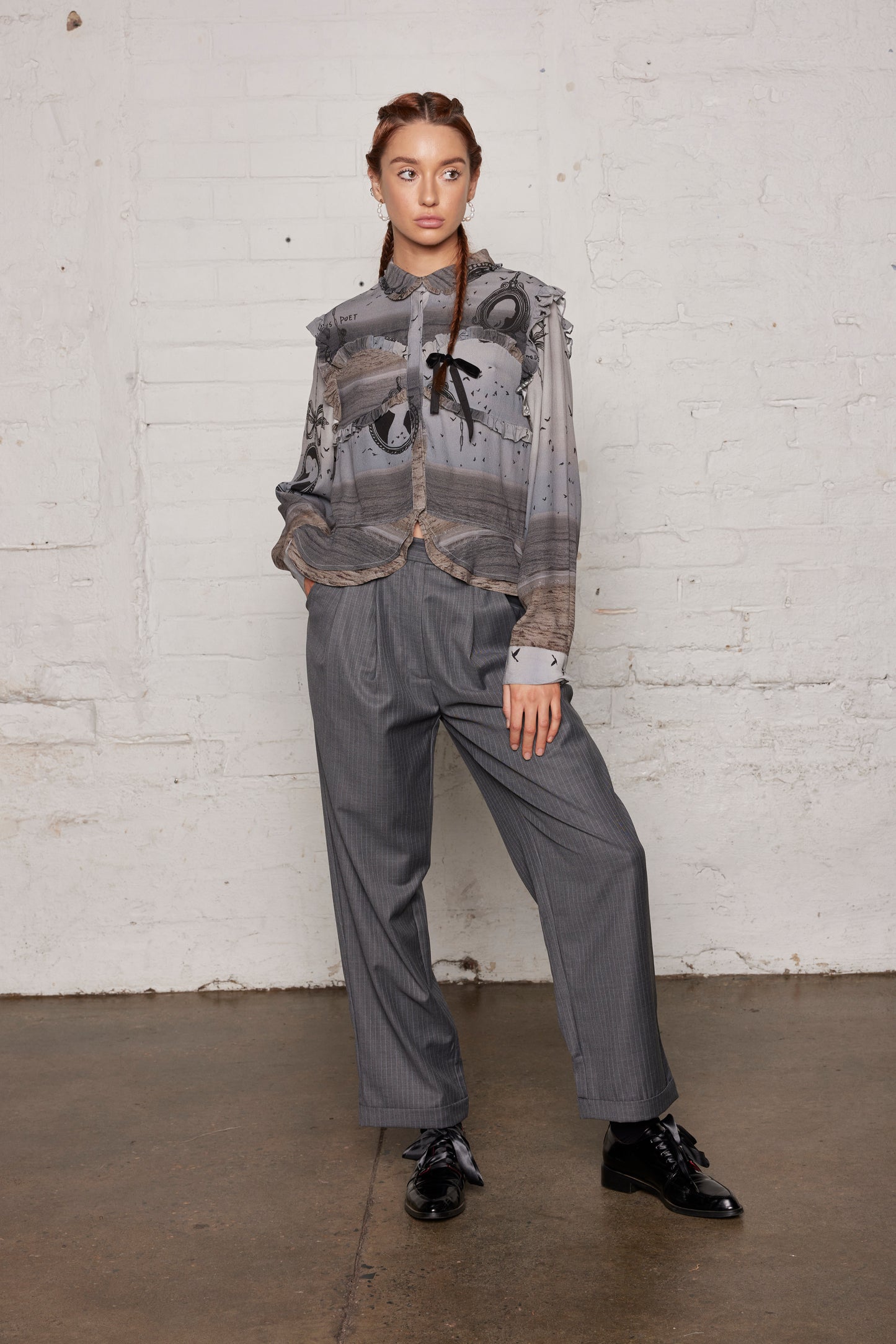 POET BLOUSE - SEA SCAPE