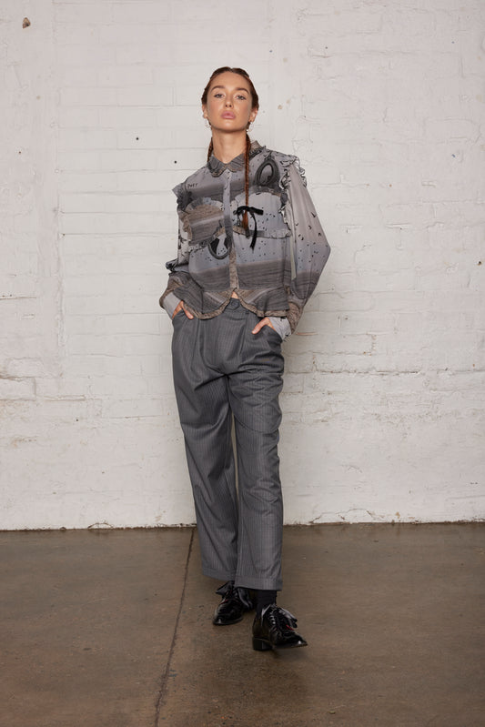 POET BLOUSE - SEA SCAPE