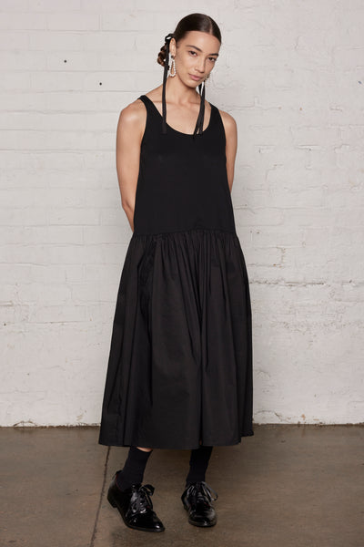 Blackbird dress - Black mid length dress – Salasai