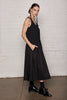 Blackbird dress - Black mid length dress