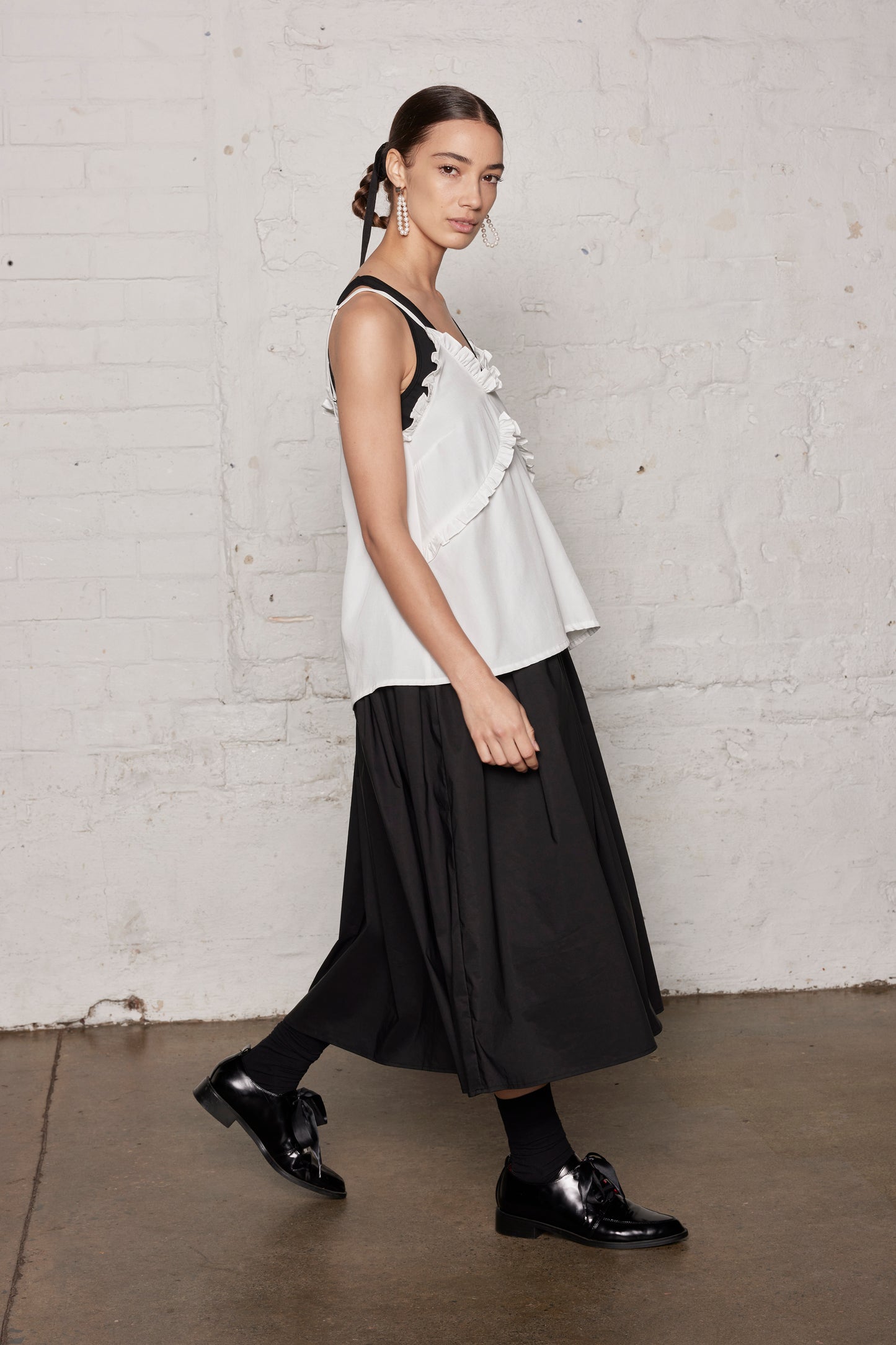 MODERN FABEL CAMI - WHITE LINEN