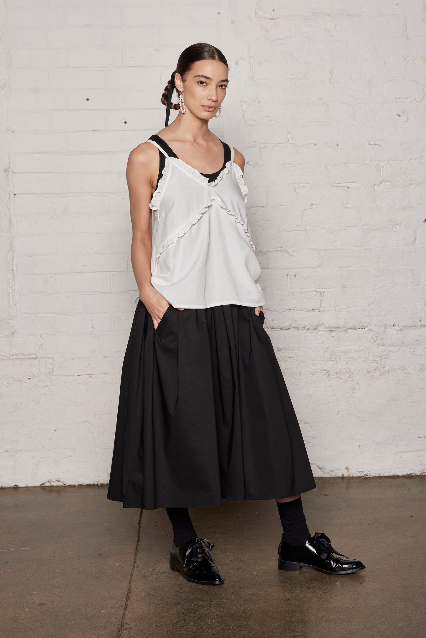 MODERN FABEL CAMI - WHITE LINEN