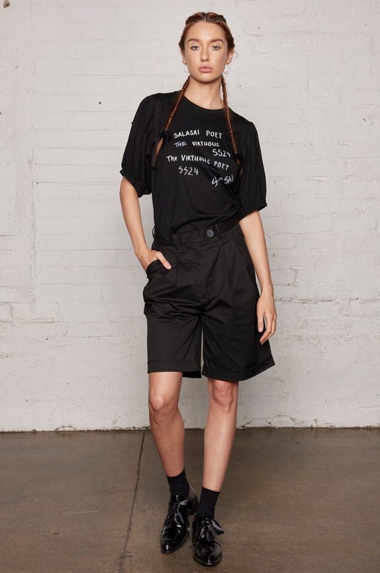 IVORY TOWER SHORT - BLACK