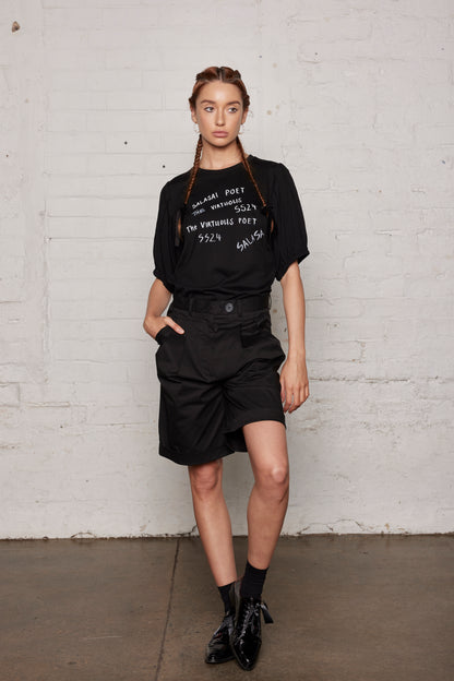 IVORY TOWER SHORT - BLACK