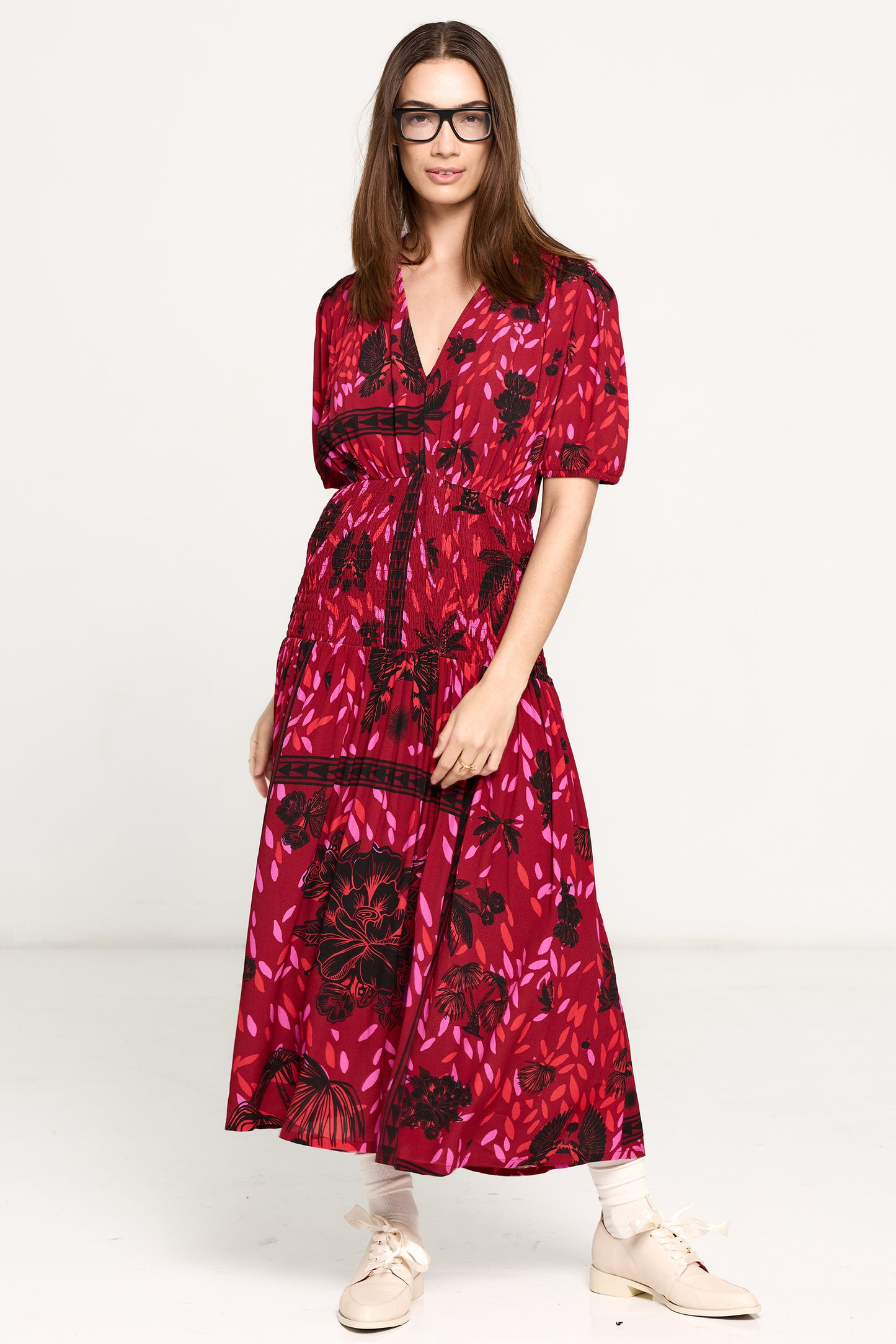Jezebel Dress - Wild Cherry Print