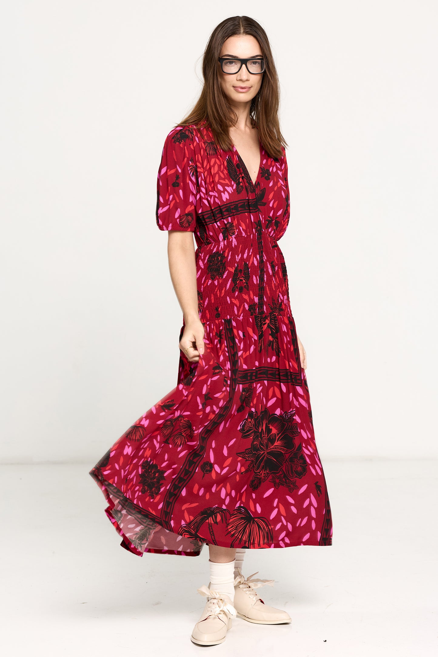 Jezebel Dress - Wild Cherry Print