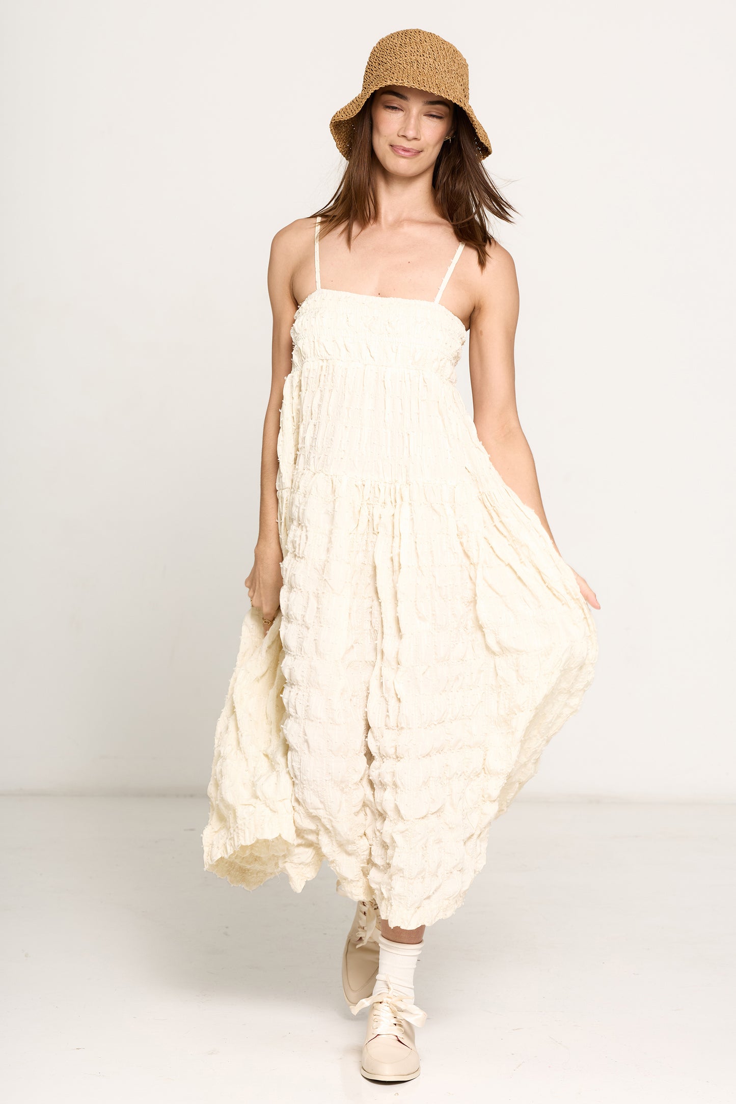 Sweetest Taboo Dress - Ivory Puff