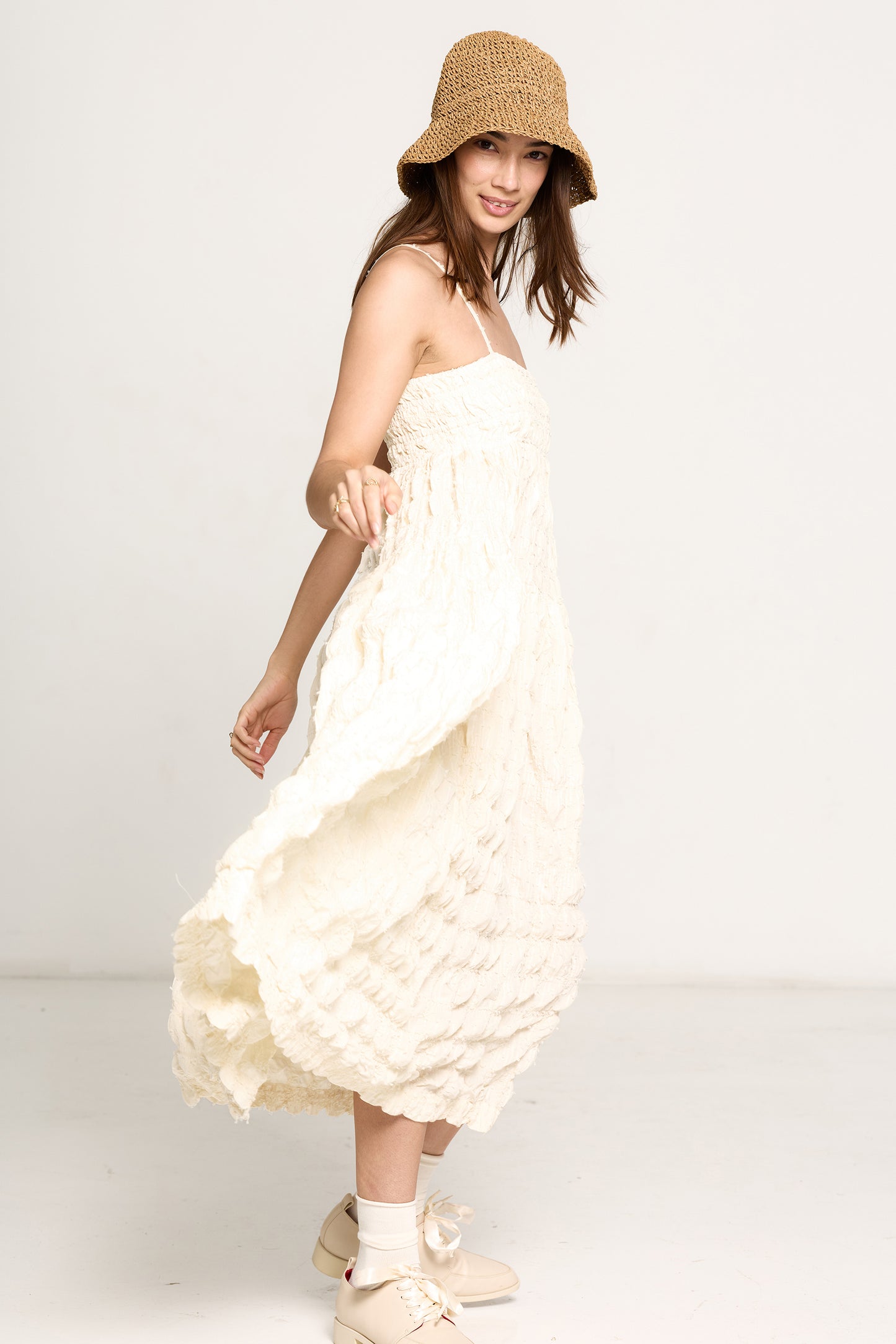 Sweetest Taboo Dress - Ivory Puff
