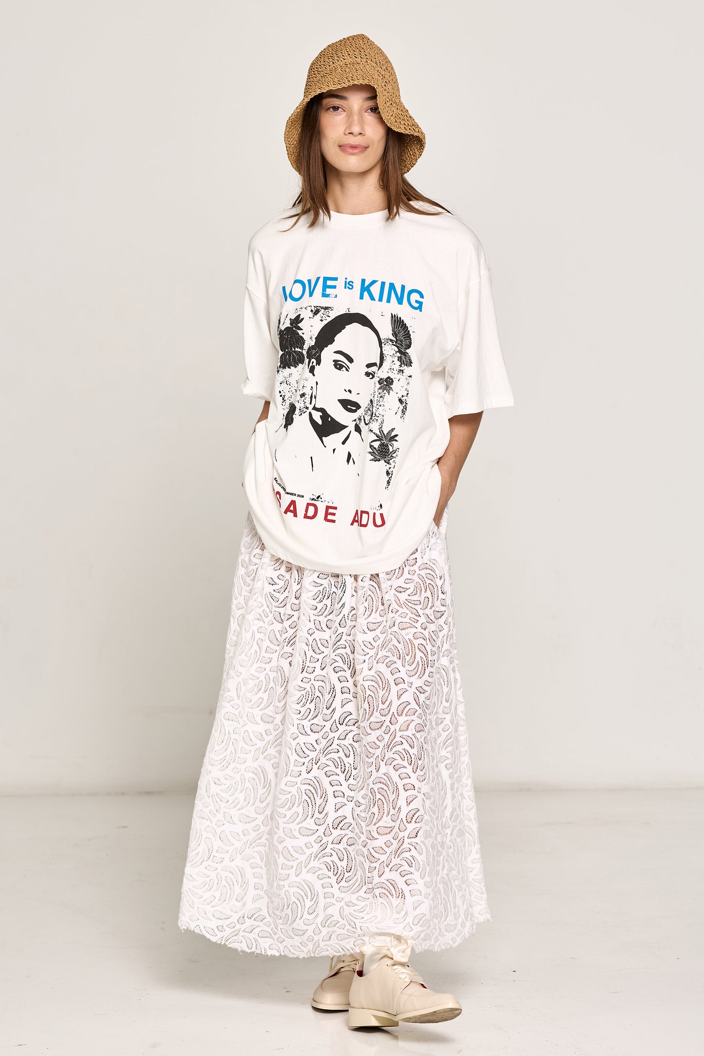 Love is King T Shirt - White