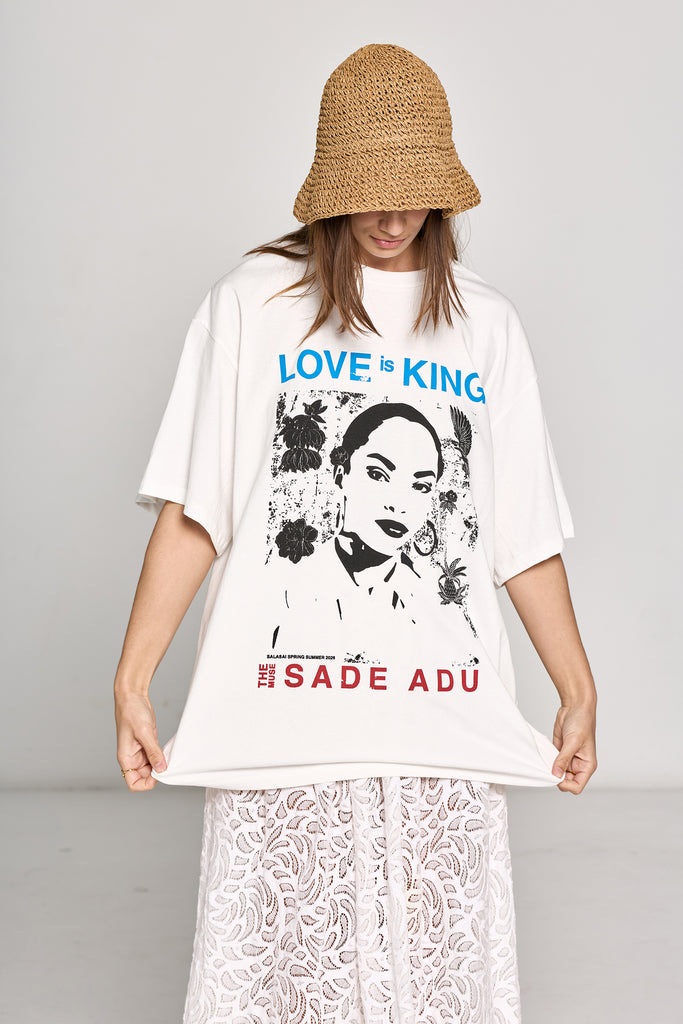 Love is King T Shirt - White