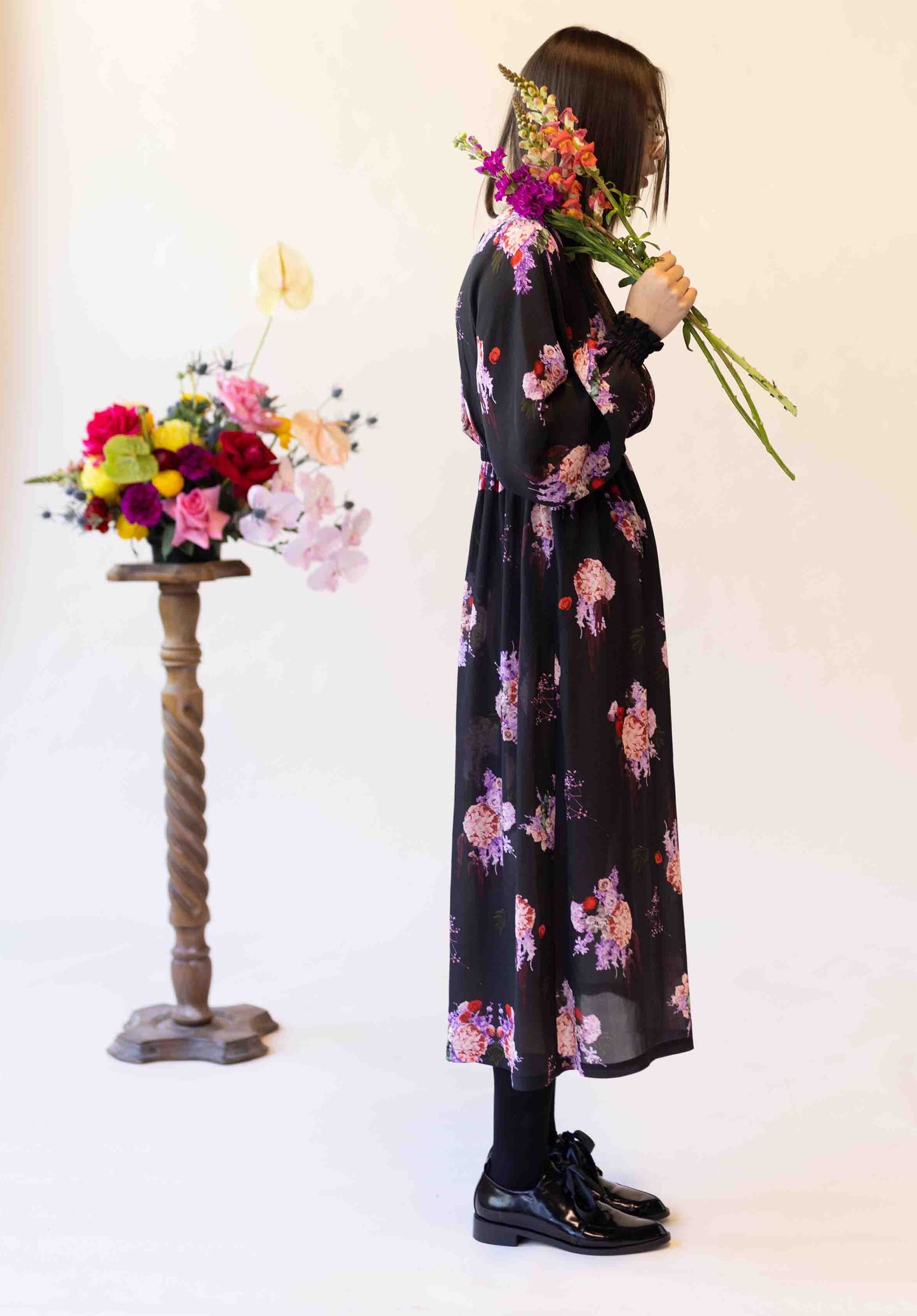 DES FLUERS DRESS - PINK CORSAGE