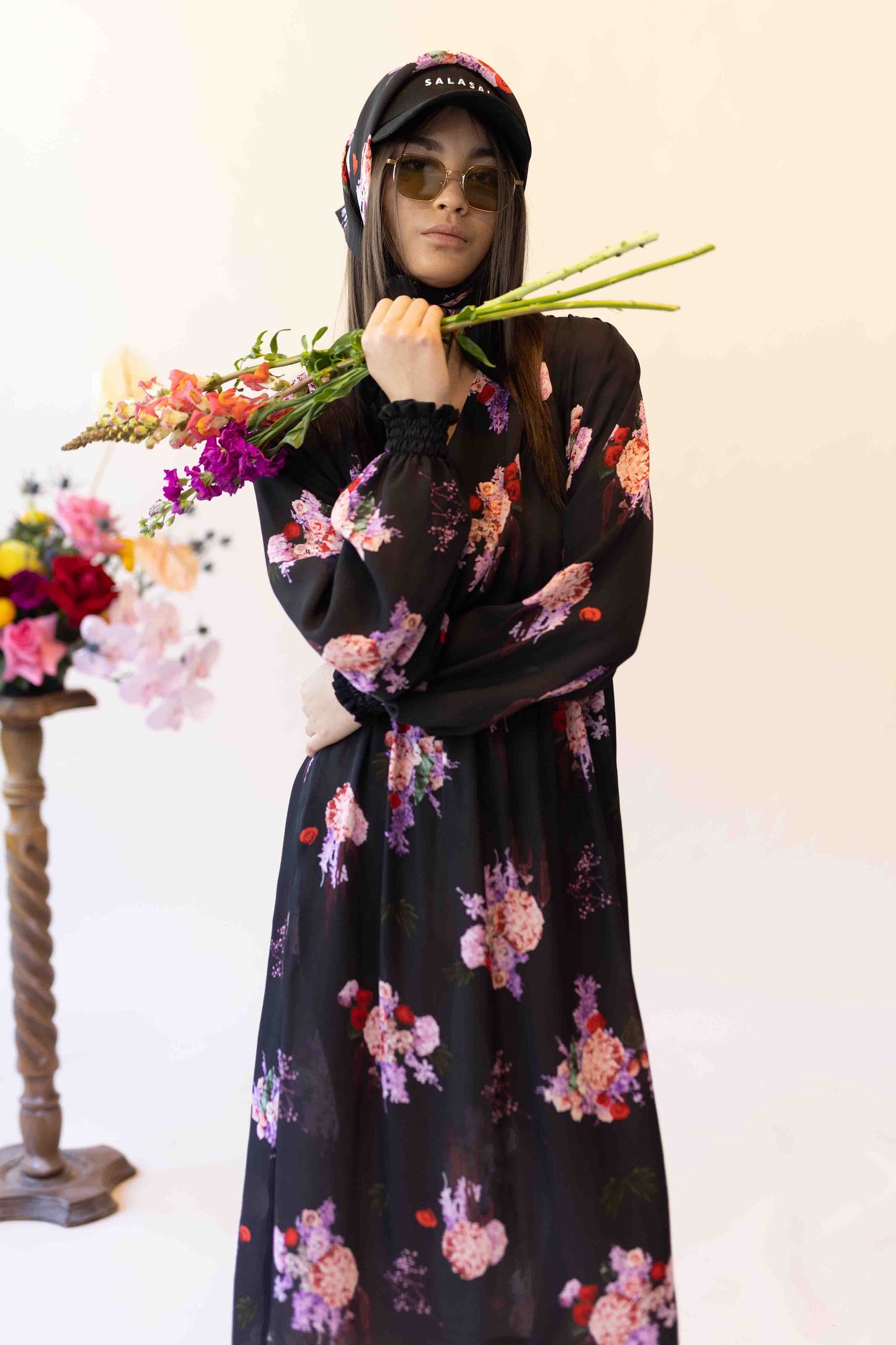 DES FLUERS DRESS - PINK CORSAGE