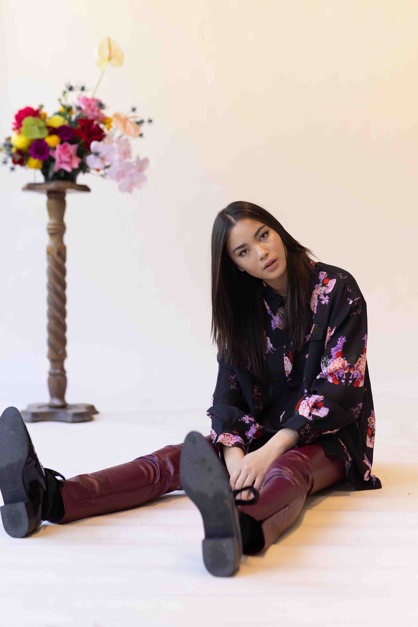 DES FLUERS SHIRT - PINK CORSAGE