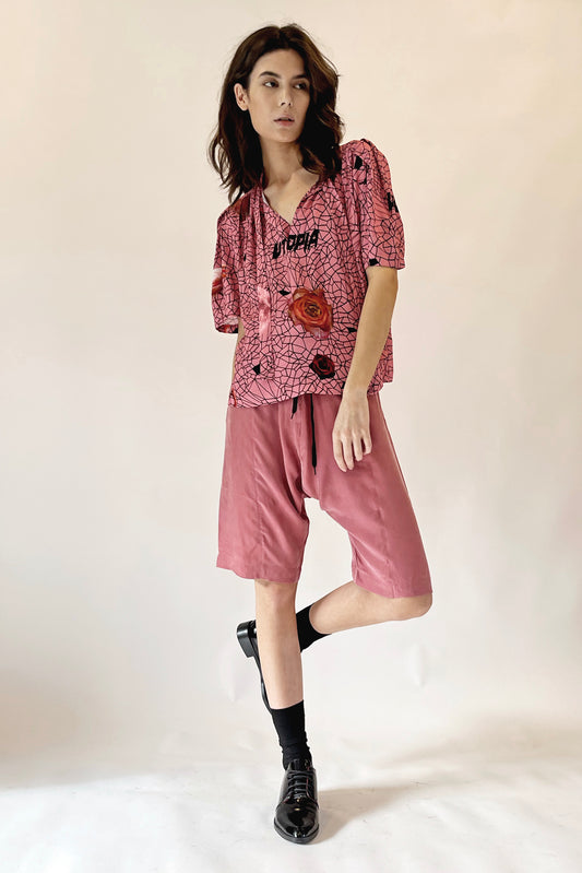 PLANET SHORT- PAPAYA CUPRO