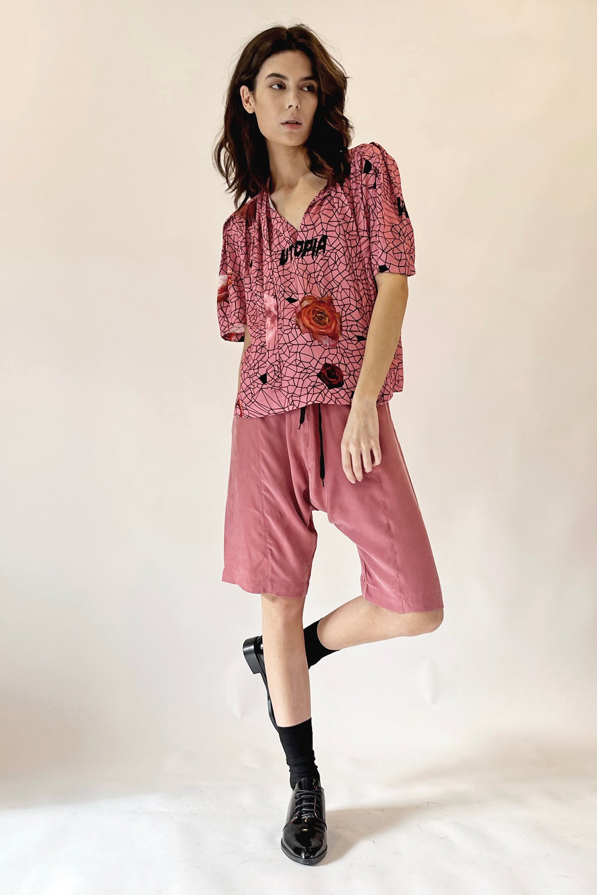 PLANET SHORT- PAPAYA CUPRO