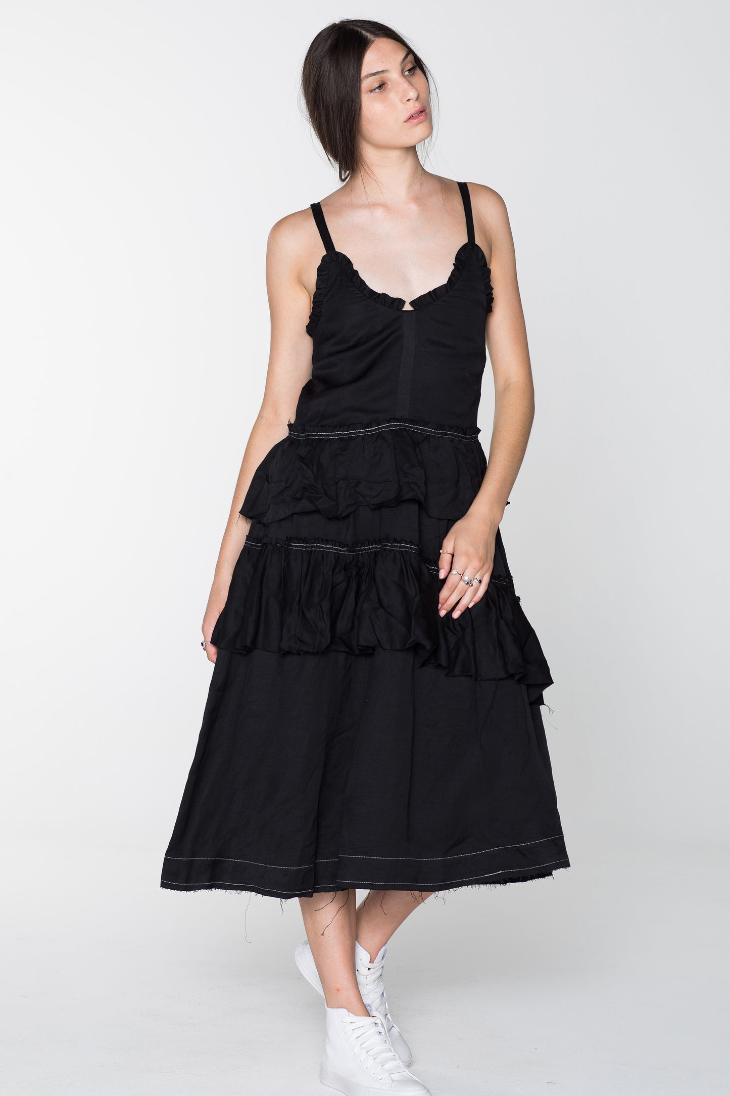 WILDLIFE DRESS - BLACK