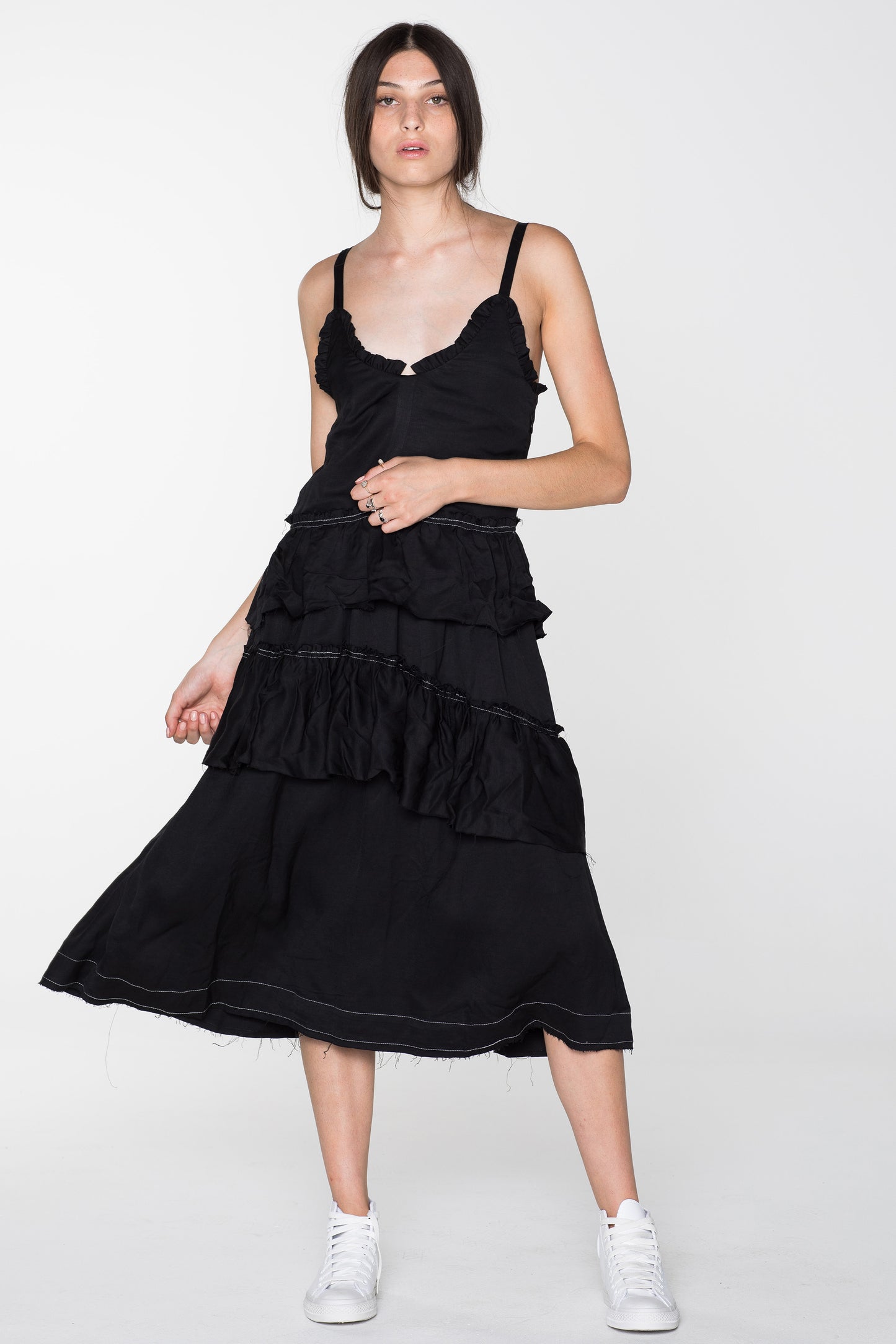 WILDLIFE DRESS - BLACK