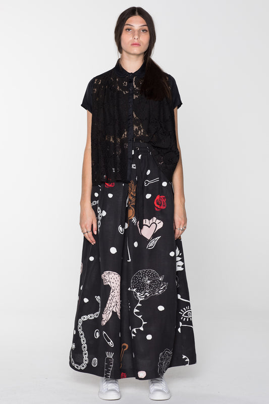 EXTINCTION BLOUSE - BLACK