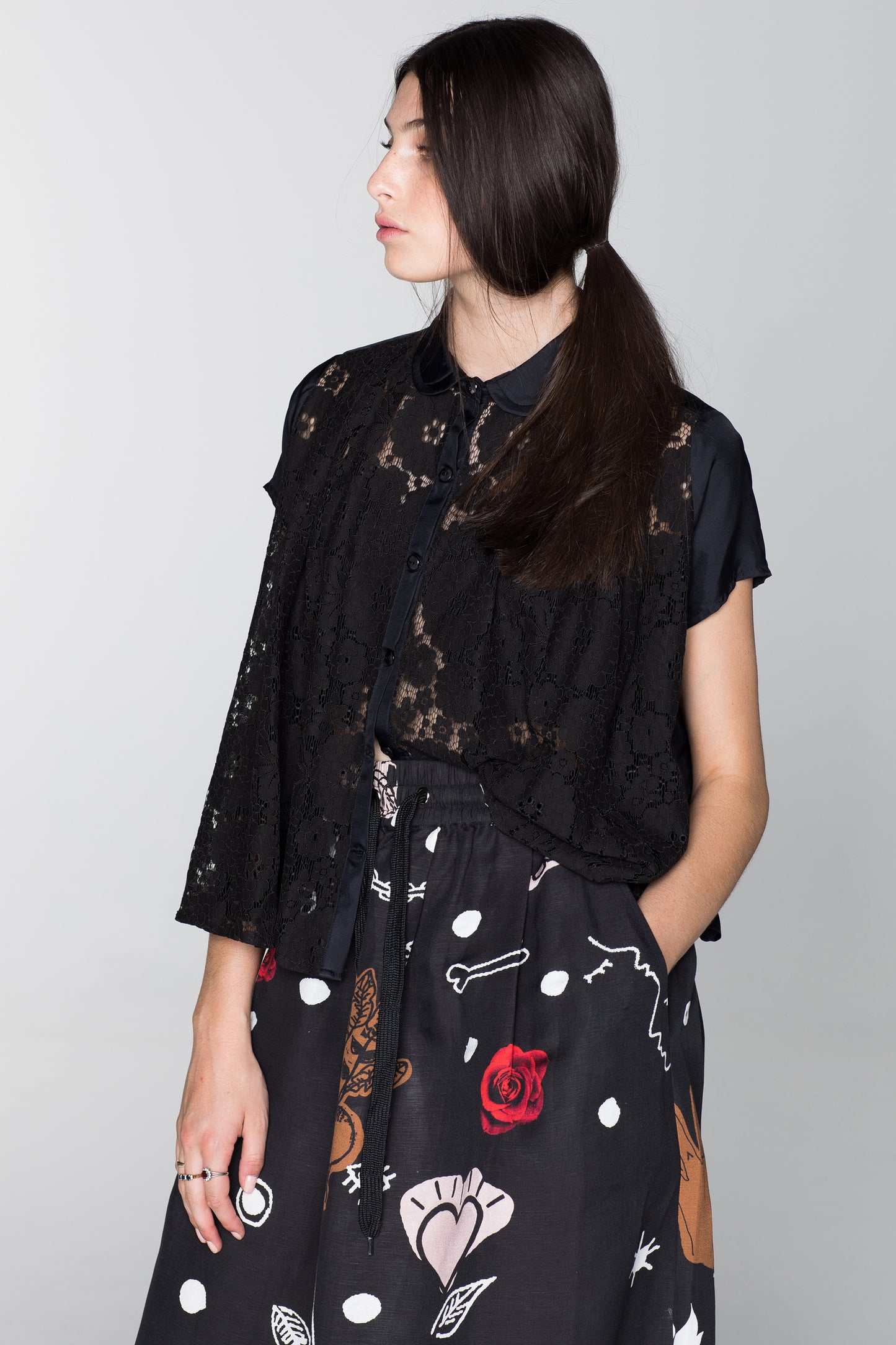 EXTINCTION BLOUSE - BLACK