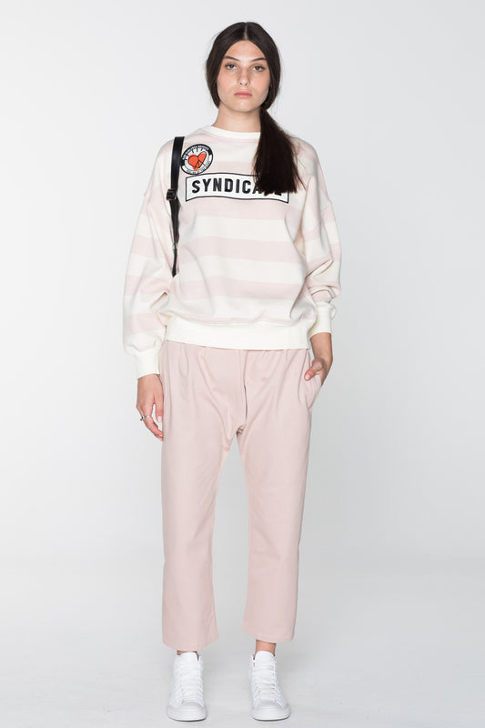 SYNDICATE SWEAT- PINK NATURAL