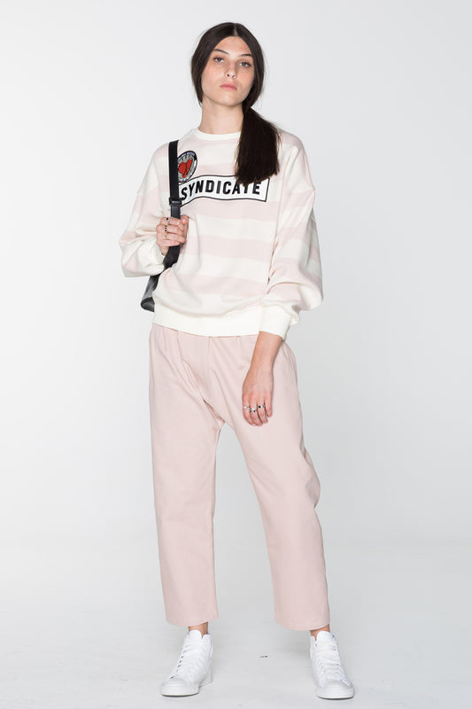 SYNDICATE SWEAT- PINK NATURAL