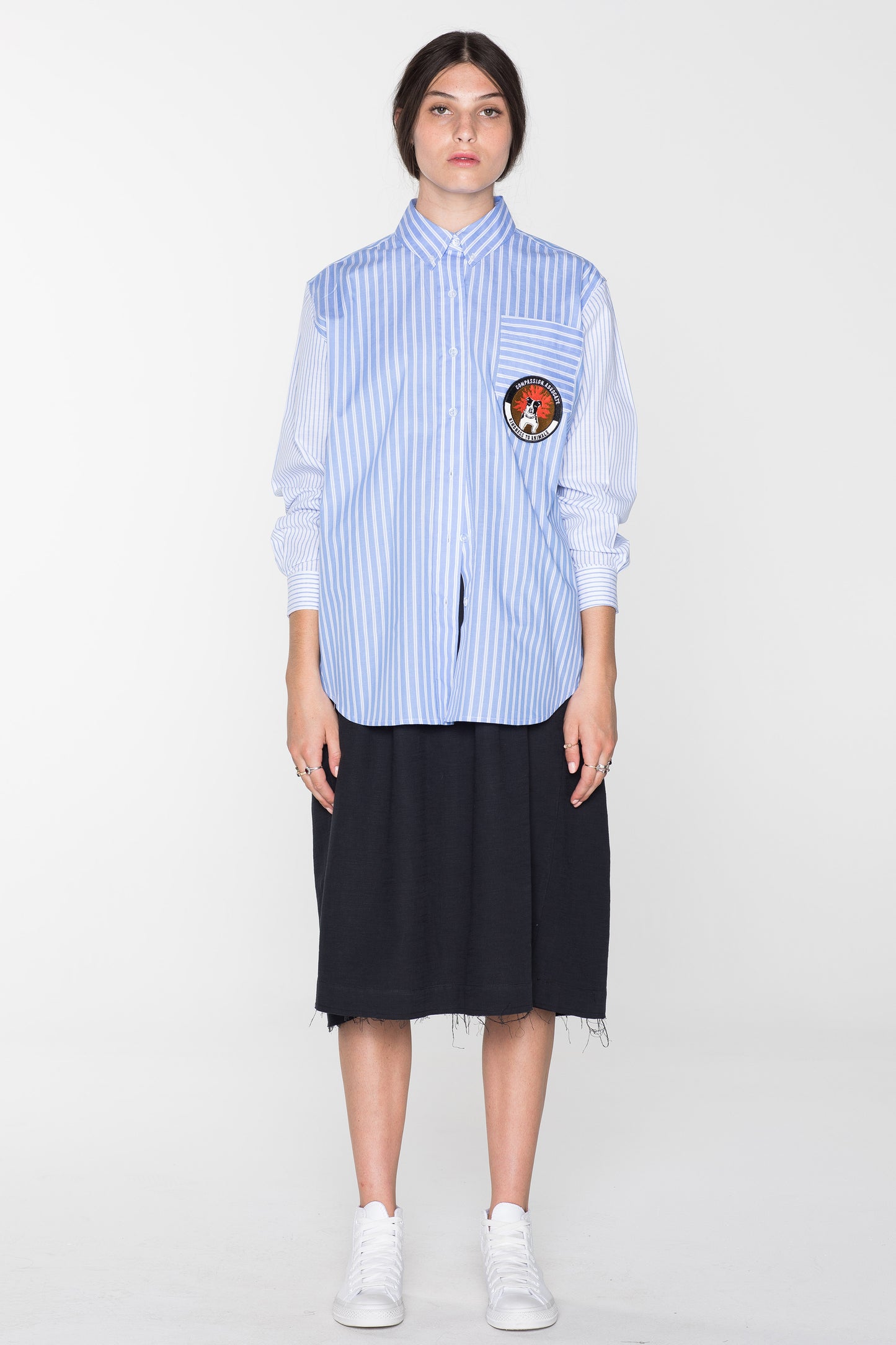 GORILLA SHIRT- OXFORD BLUE STRIPE