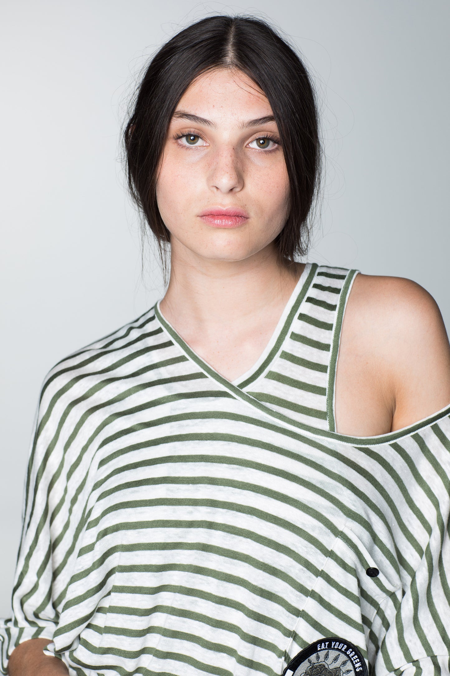 SURVIVAL TEE- KHAKI STRIPE