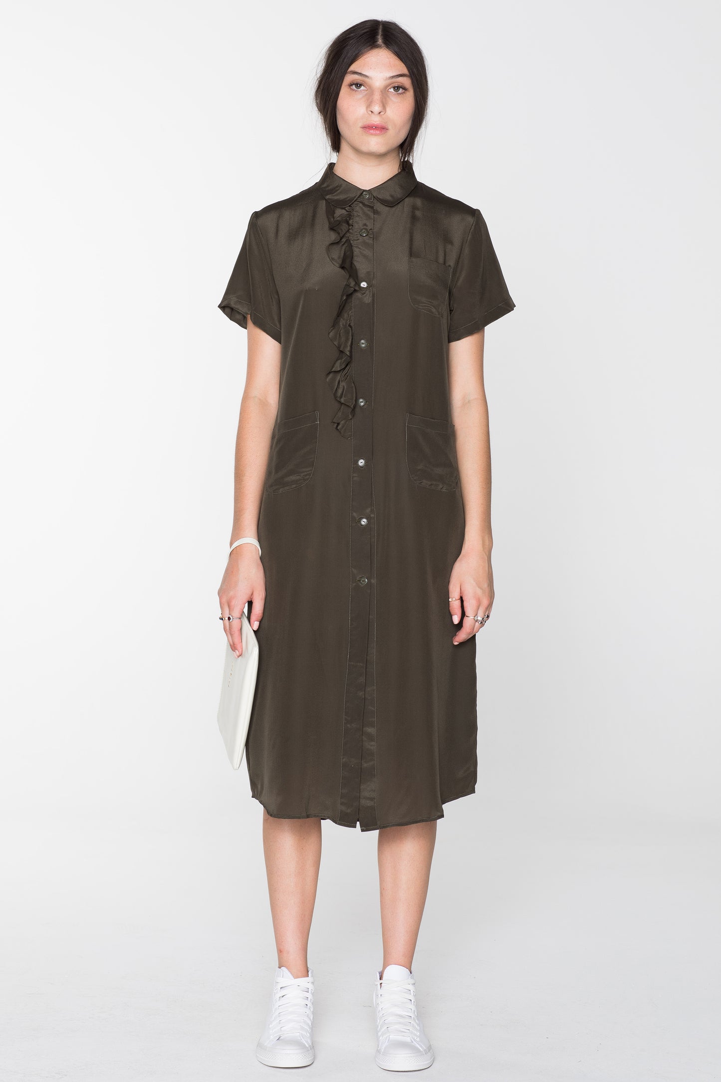 GORILLA SHIRT DRESS - KHAKI