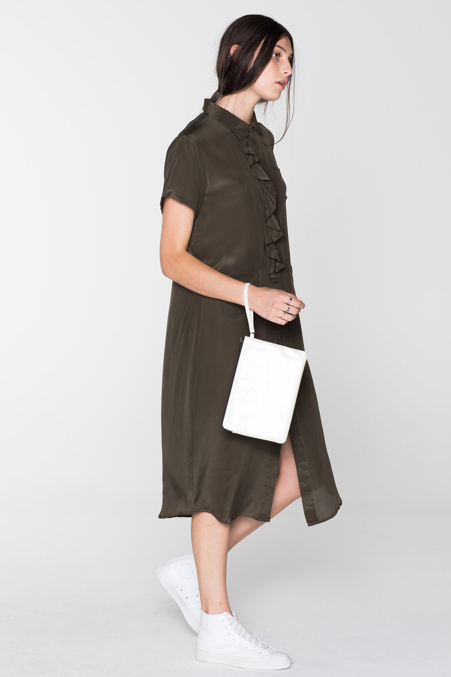 GORILLA SHIRT DRESS - KHAKI (SAMPLE)