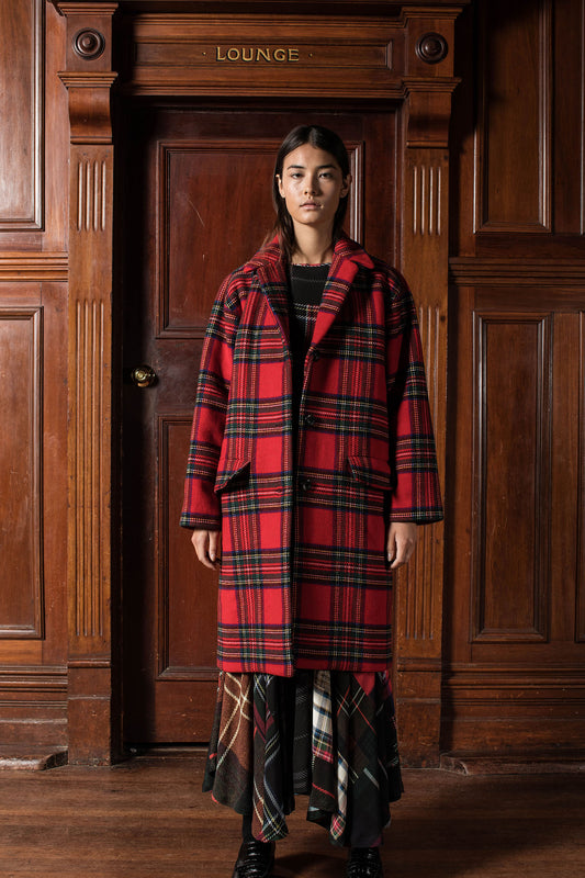 ROYAL COAT - RED TARTAN