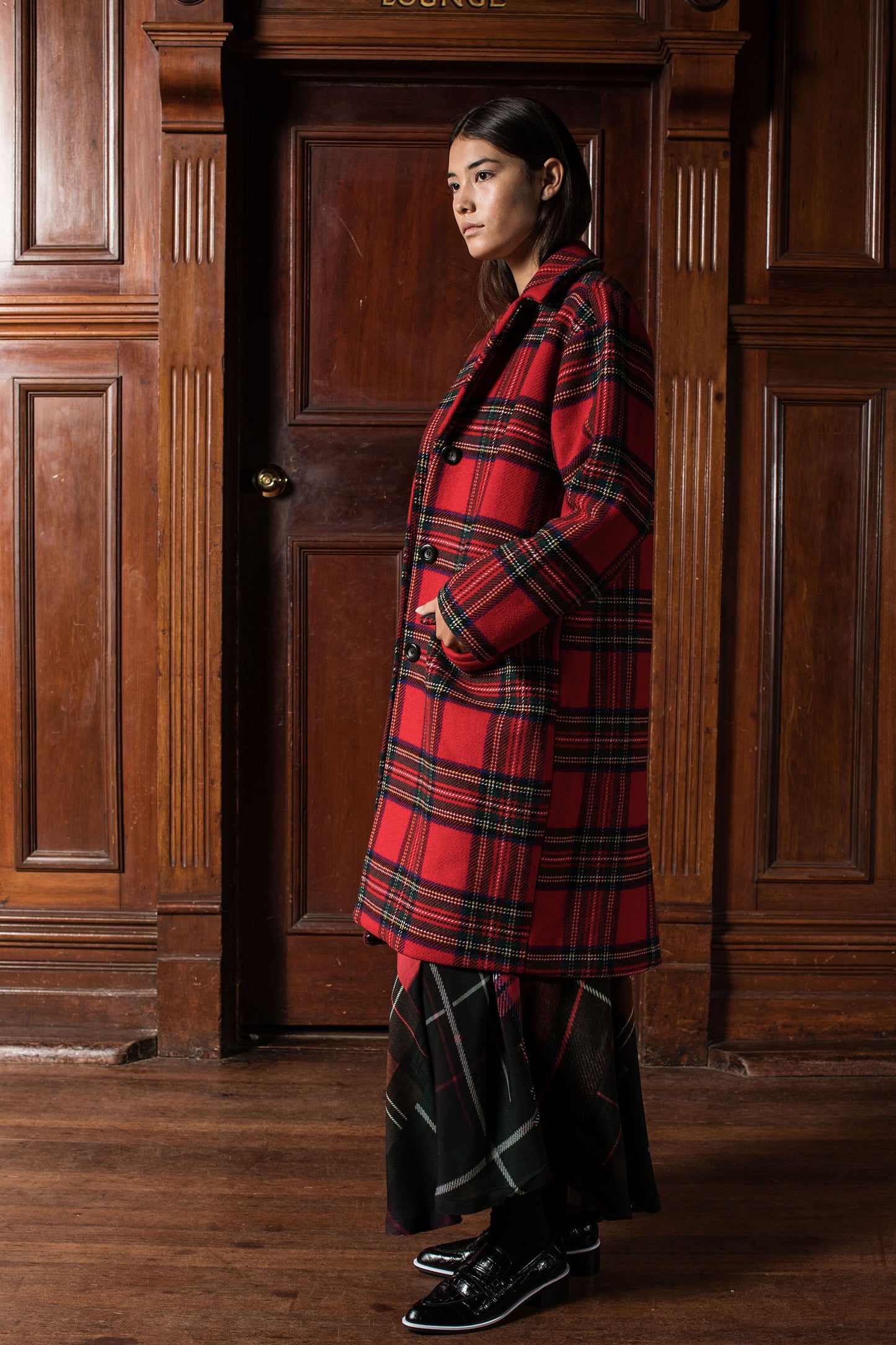 ROYAL COAT - RED TARTAN