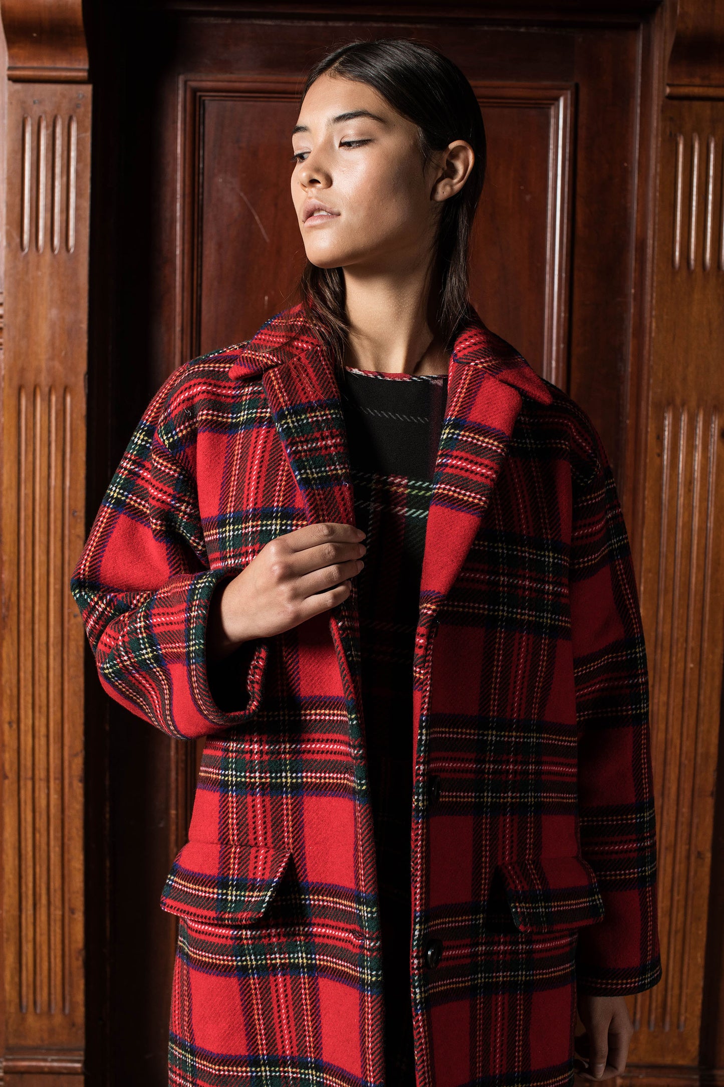 ROYAL COAT - RED TARTAN