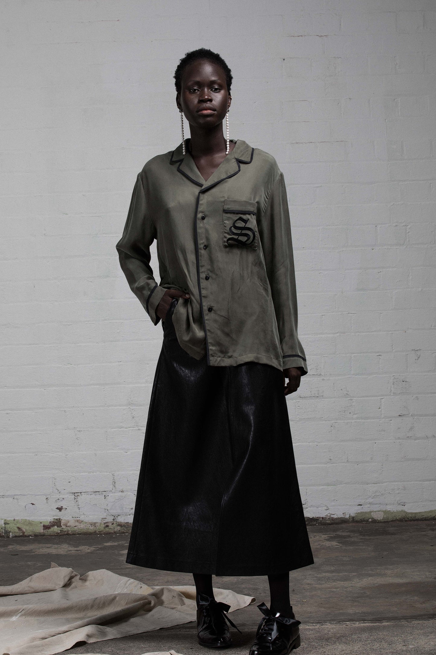 The Standard PJ Set - Khaki/Black